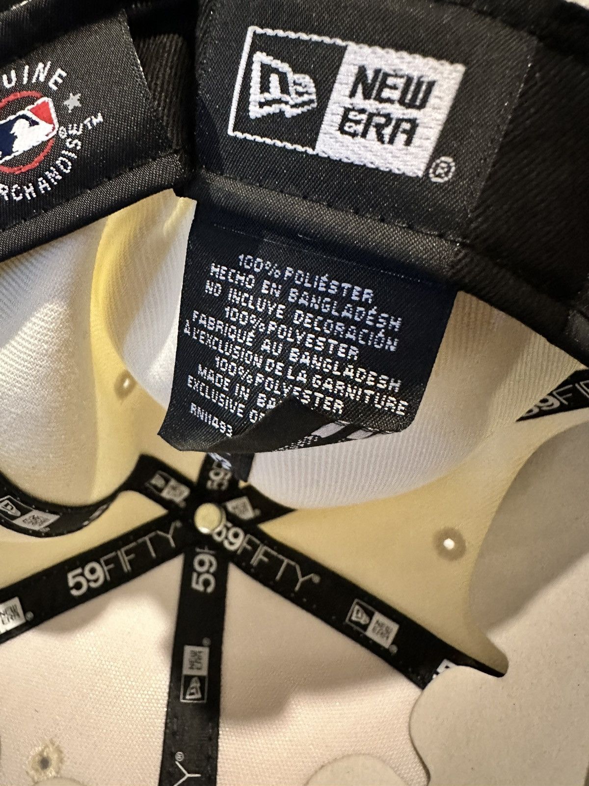 New Era New Era 7 1/8 Texas Rangers Chrome White/Cream Fitted Size ONE SIZE - 5 Thumbnail