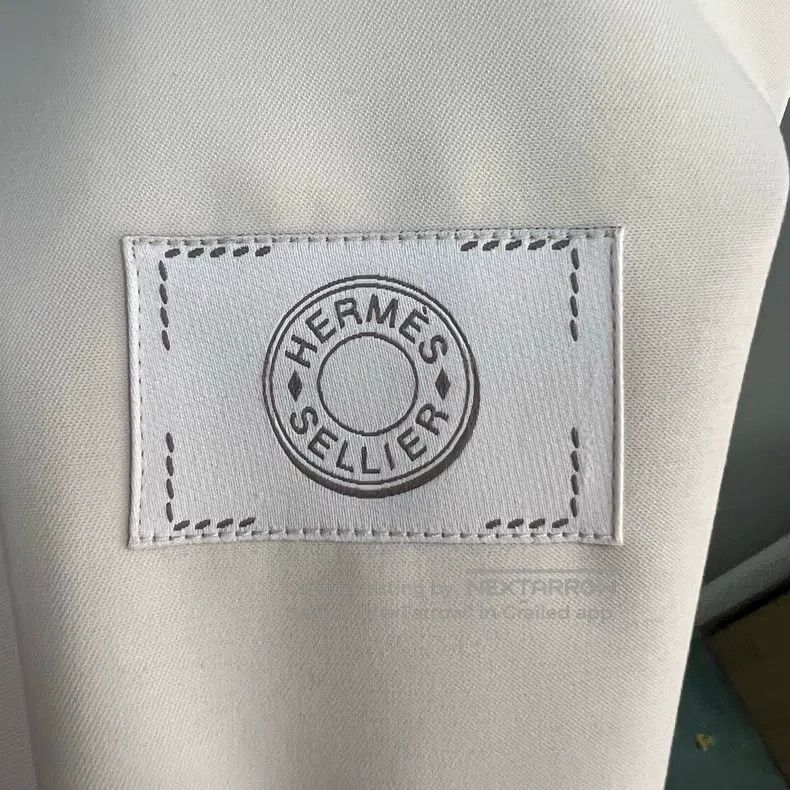 Hermes Hermes Off-white hooded long coat Size L / US 10 / IT 46 - 4 Thumbnail