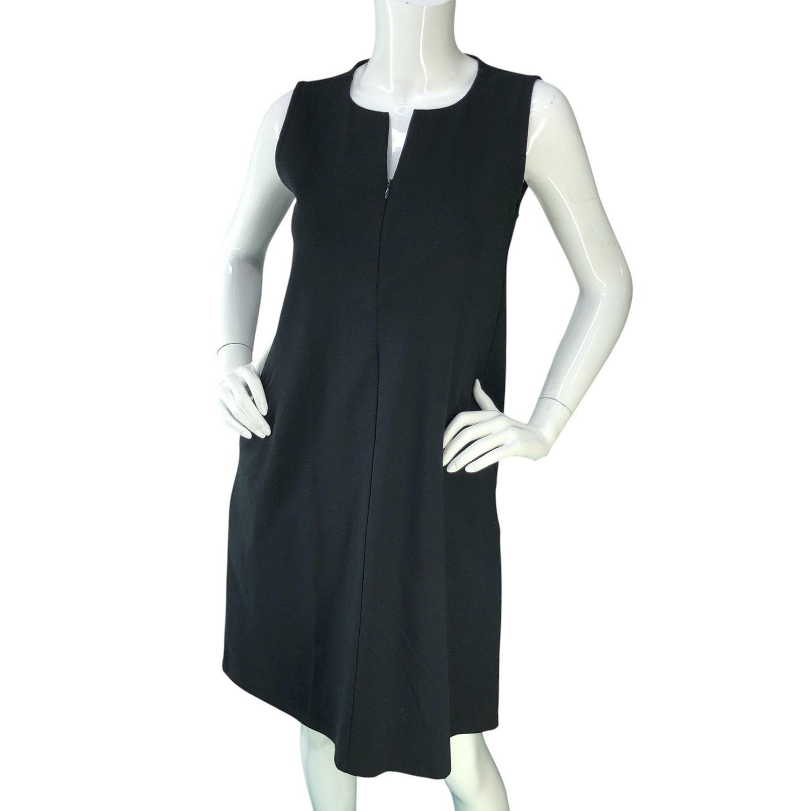 Eileen Fisher Eileen Fisher Dress XXS Sleeveless Sheath Knee Length Pocket Size XXS / US 00 / IT 34 - 2 Thumbnail