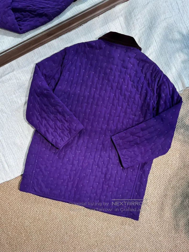 Hermes Hermes Vintage Quilted Cotton Padded Jacket with Full Embr Size S / US 4 / IT 40 - 2 Thumbnail
