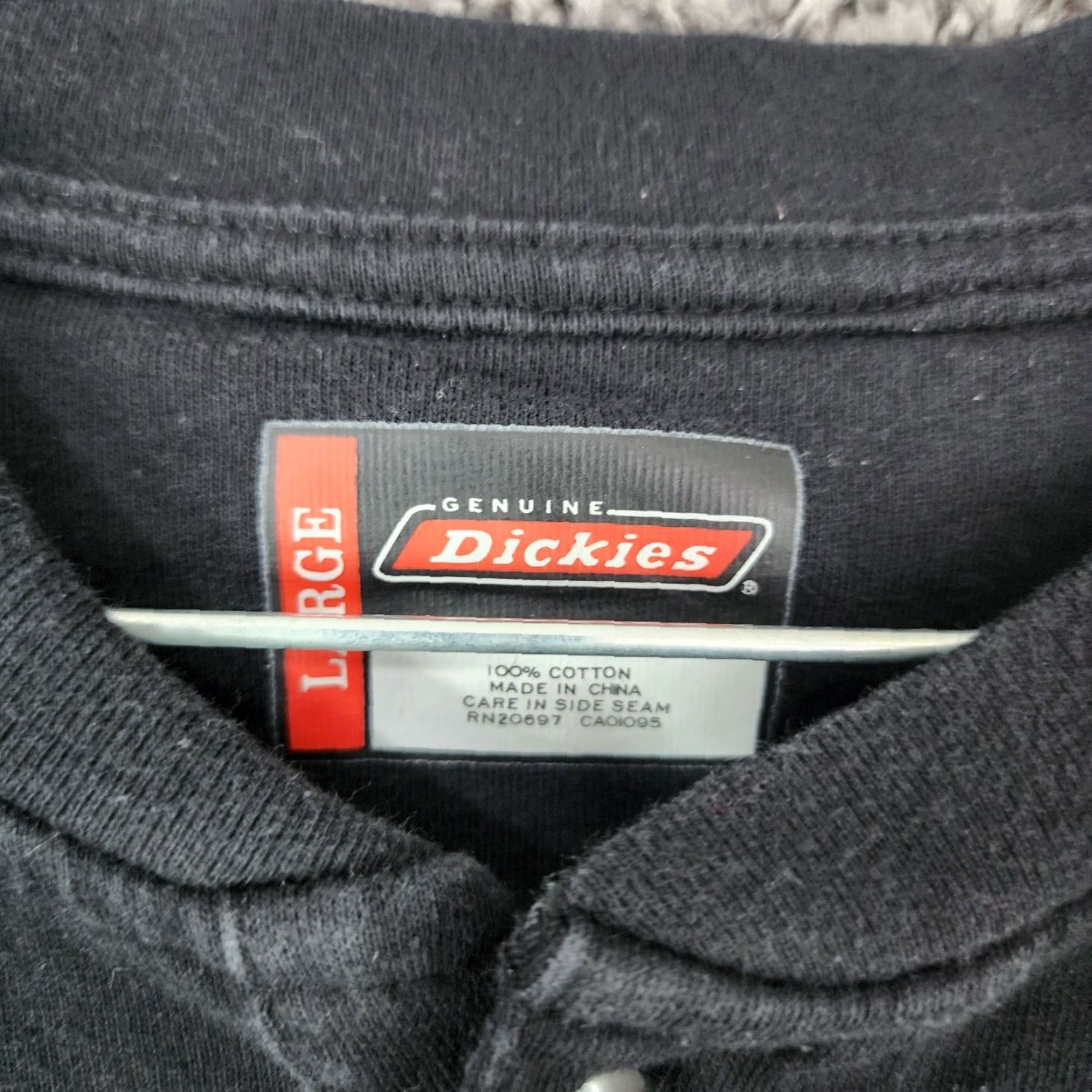 Dickies Dickies Polo Shirt Men Short Sleeve Collarless Black L Size Mens Size US L / EU 52-54 / 3 - 5 Thumbnail