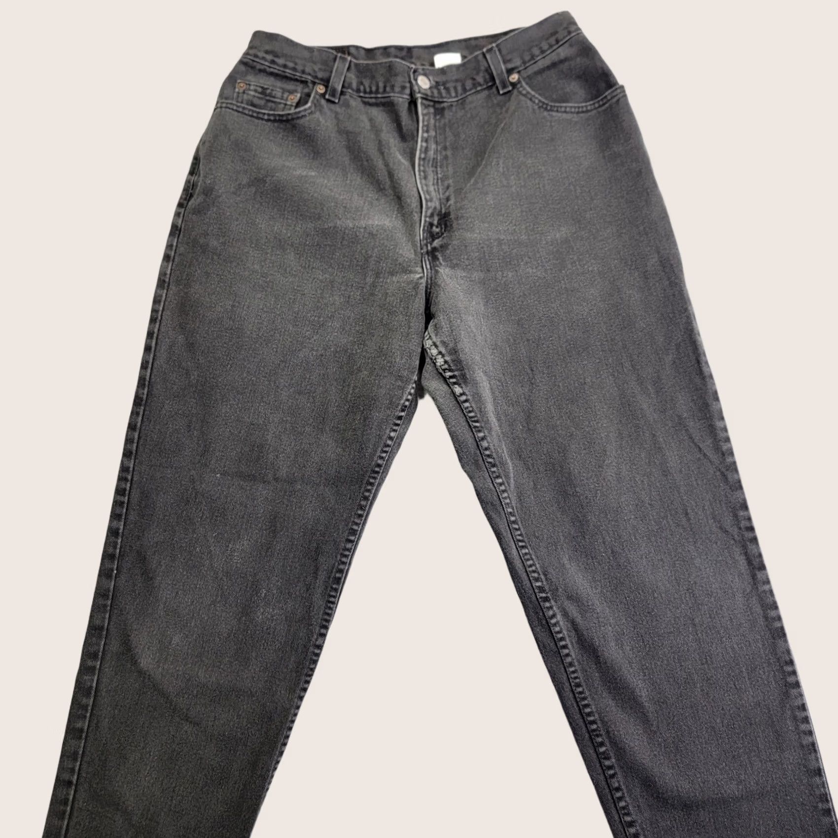 Levi's Womens Levis 550 Jeans Black Tapered Leg Relaxed Fit Short Denim Red Tab Size 38" / US 16 / IT 52 - 1 Thumbnail