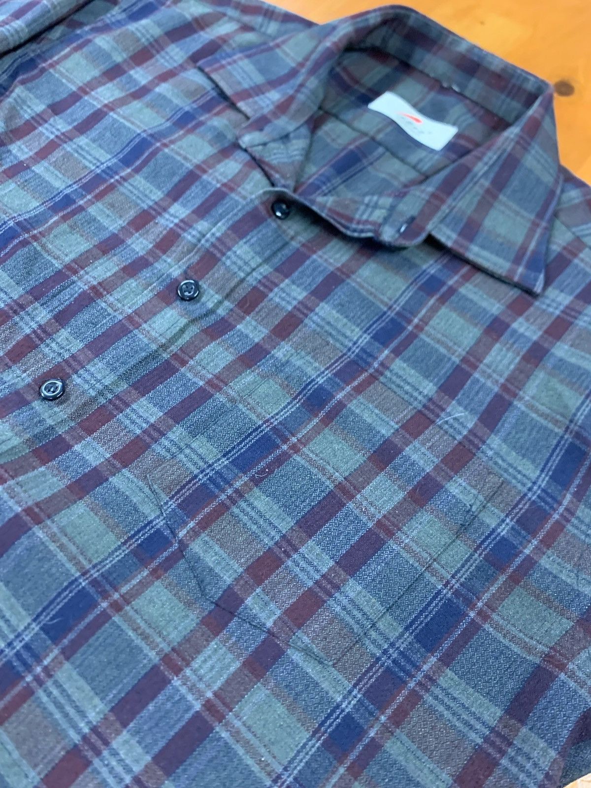 Vintage Yu Lang Zhen Ba Flannel Size US L / EU 52-54 / 3 - 1 Thumbnail