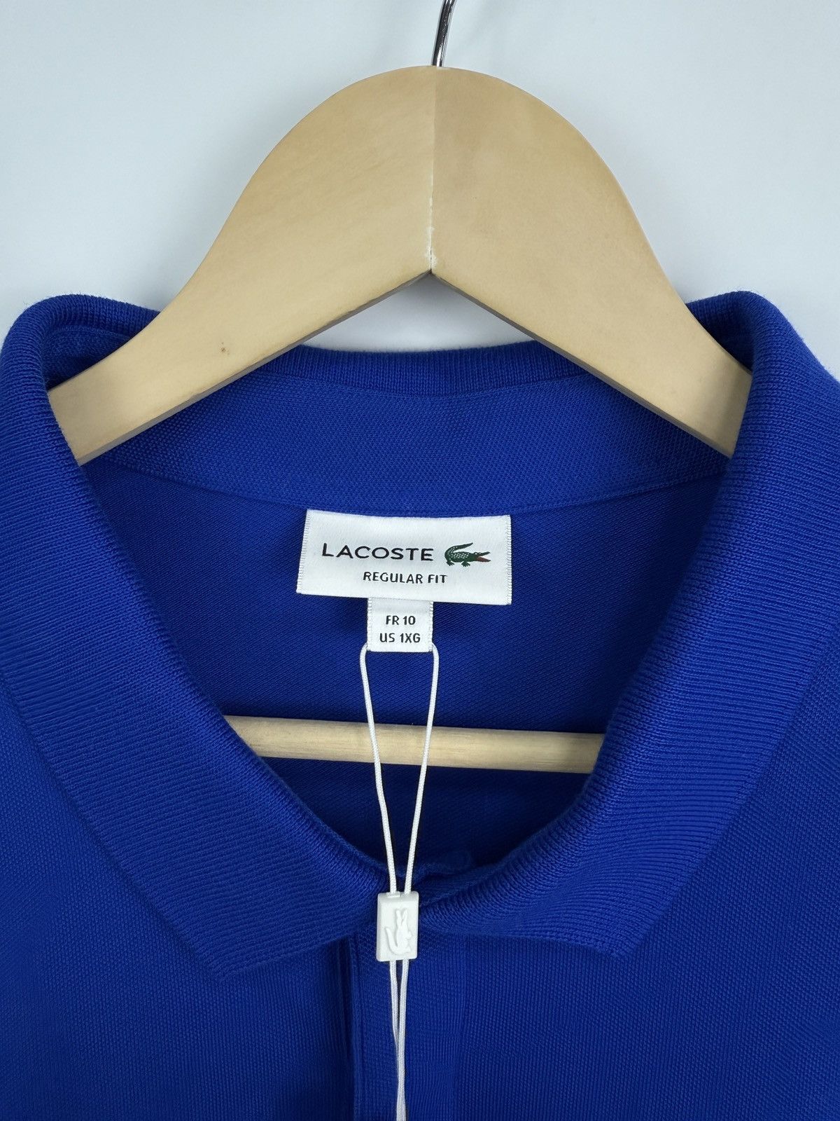 Lacoste 🇫🇷 NEW❗️ Lacoste Regular Fit Polo Long Sleeve Made in France Size US XXL / EU 58 / 5 - 15 Thumbnail