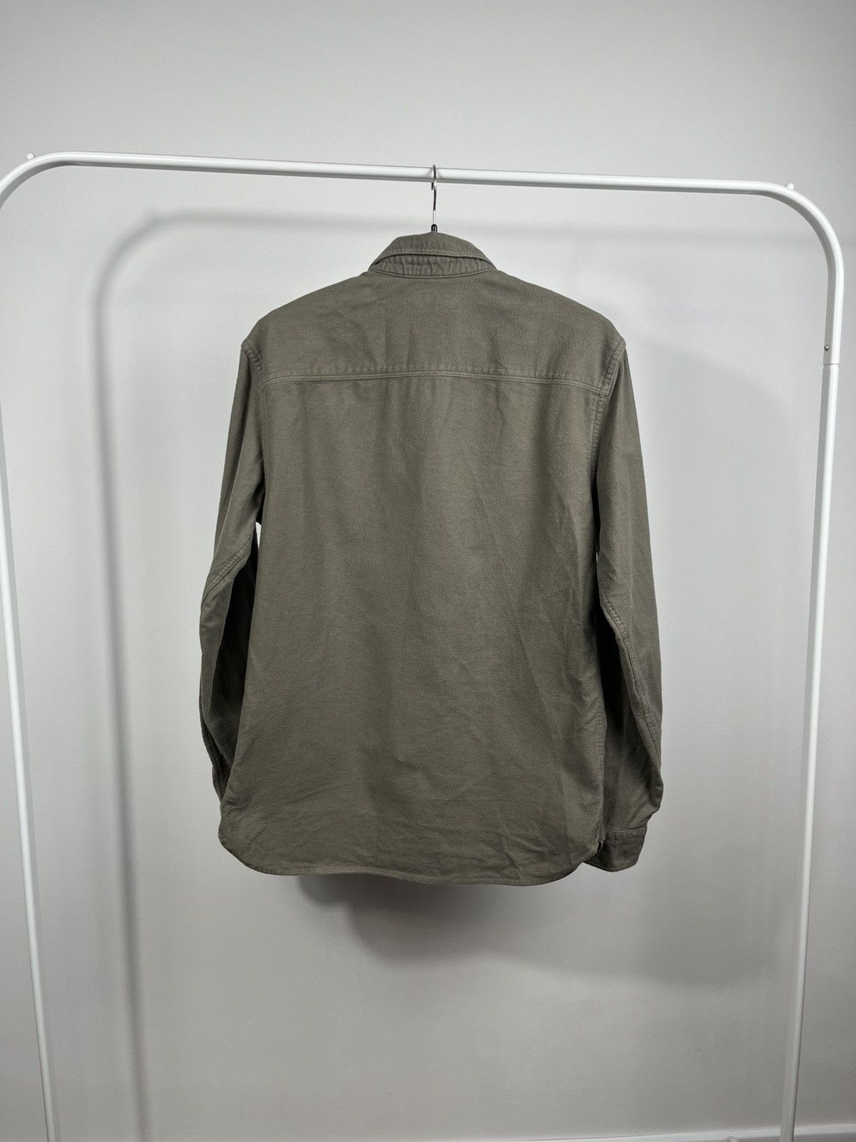 Allsaints AllSaints Khaki Button Up Shirt Minimal Logo Size XS Size US XS / EU 42 / 0 - 9 Thumbnail