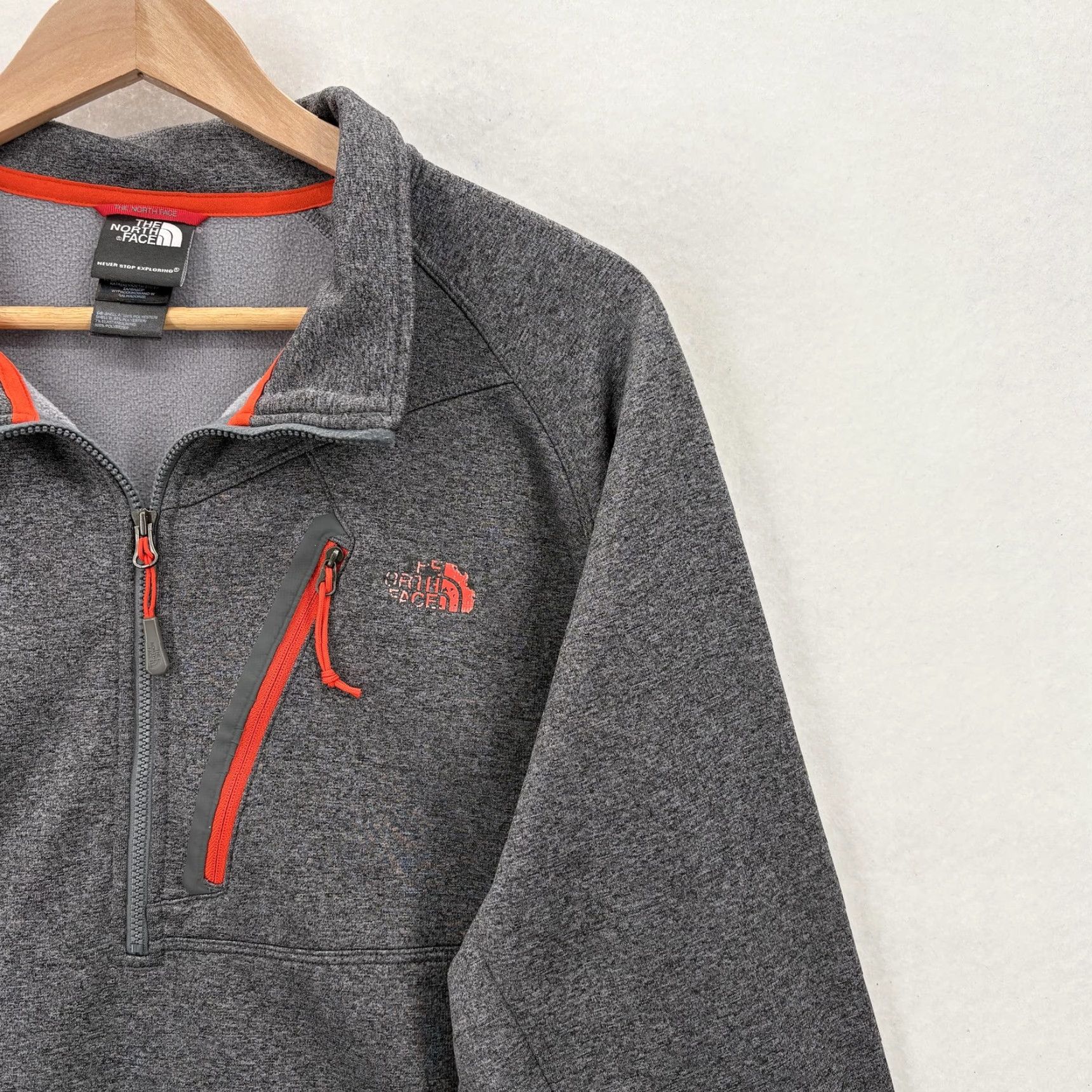 The North Face The North Face Canyonlands Gray 1/4 Zip Pullover Sweatshirt Jacket Mens XL Gray Trail Size US XL / EU 56 / 4 - 2 Thumbnail