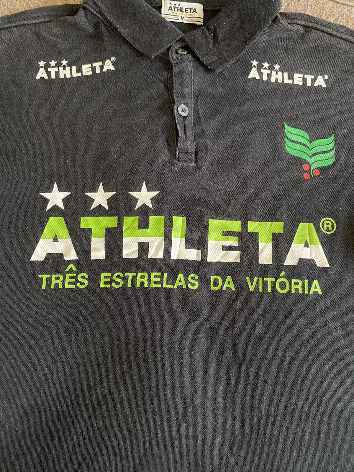 Japanese Brand × Vintage Vintage ATHLETA Tres Estrelas Da Vitoria Polo Tee Size US S / EU 44-46 / 1 - 3 Thumbnail
