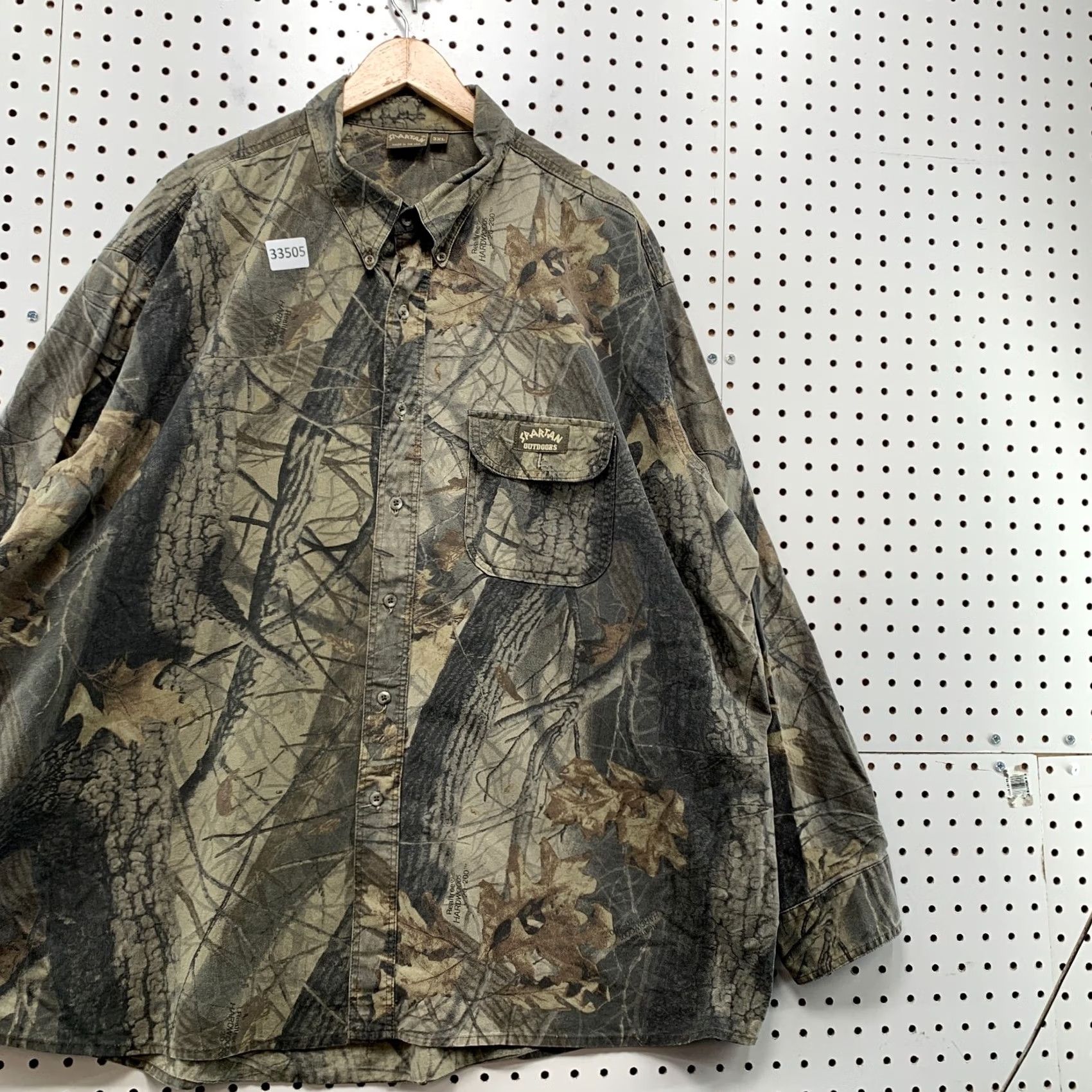 Vintage VINTAGE Spartan Camouflage Button-Down Shirt Mens 3XL Camouflage USA 30.5x32.5 Size US XXL / EU 58 / 5 - 4 Thumbnail