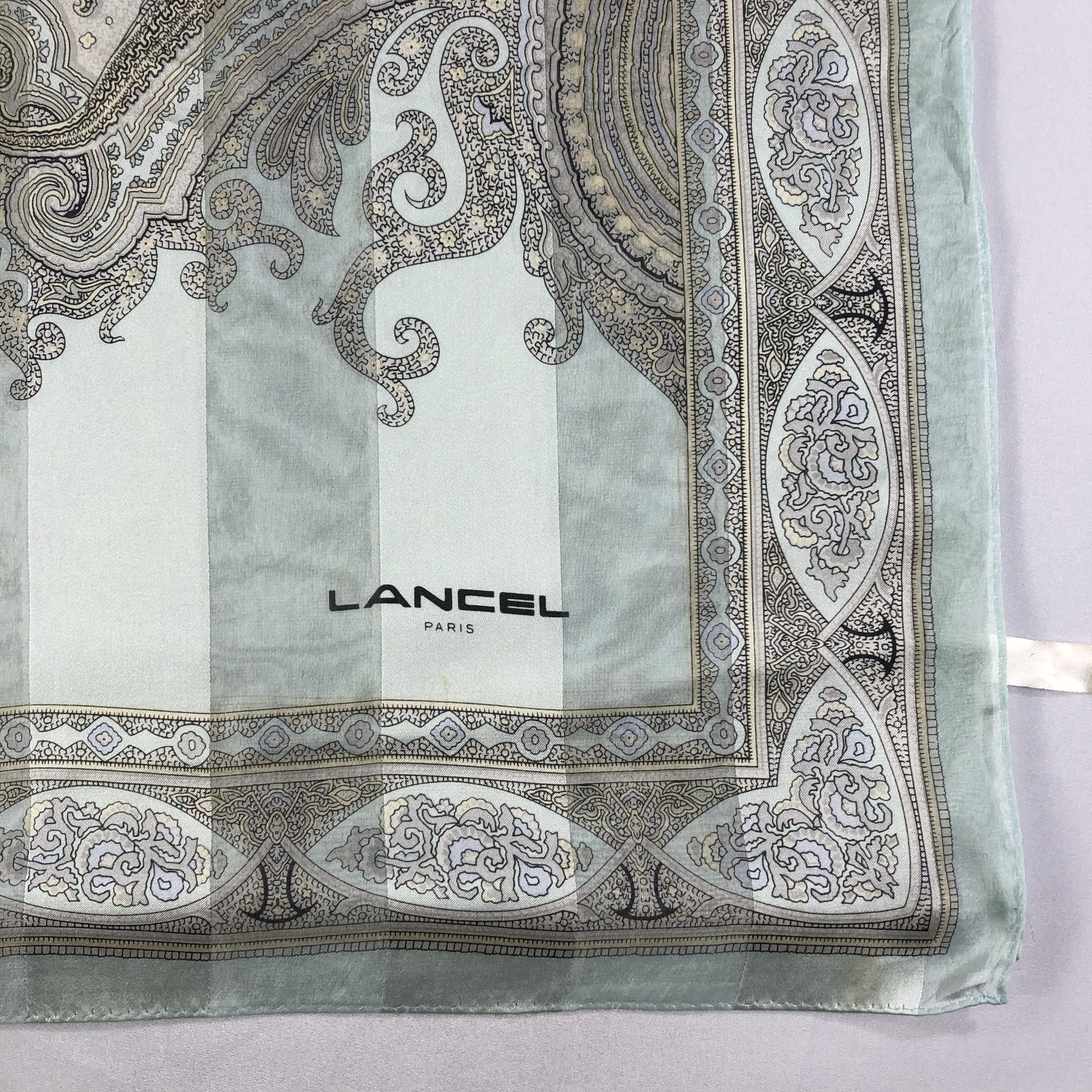 Lancel × Vintage Vintage Lancel Silk Scarf Size ONE SIZE - 5 Thumbnail
