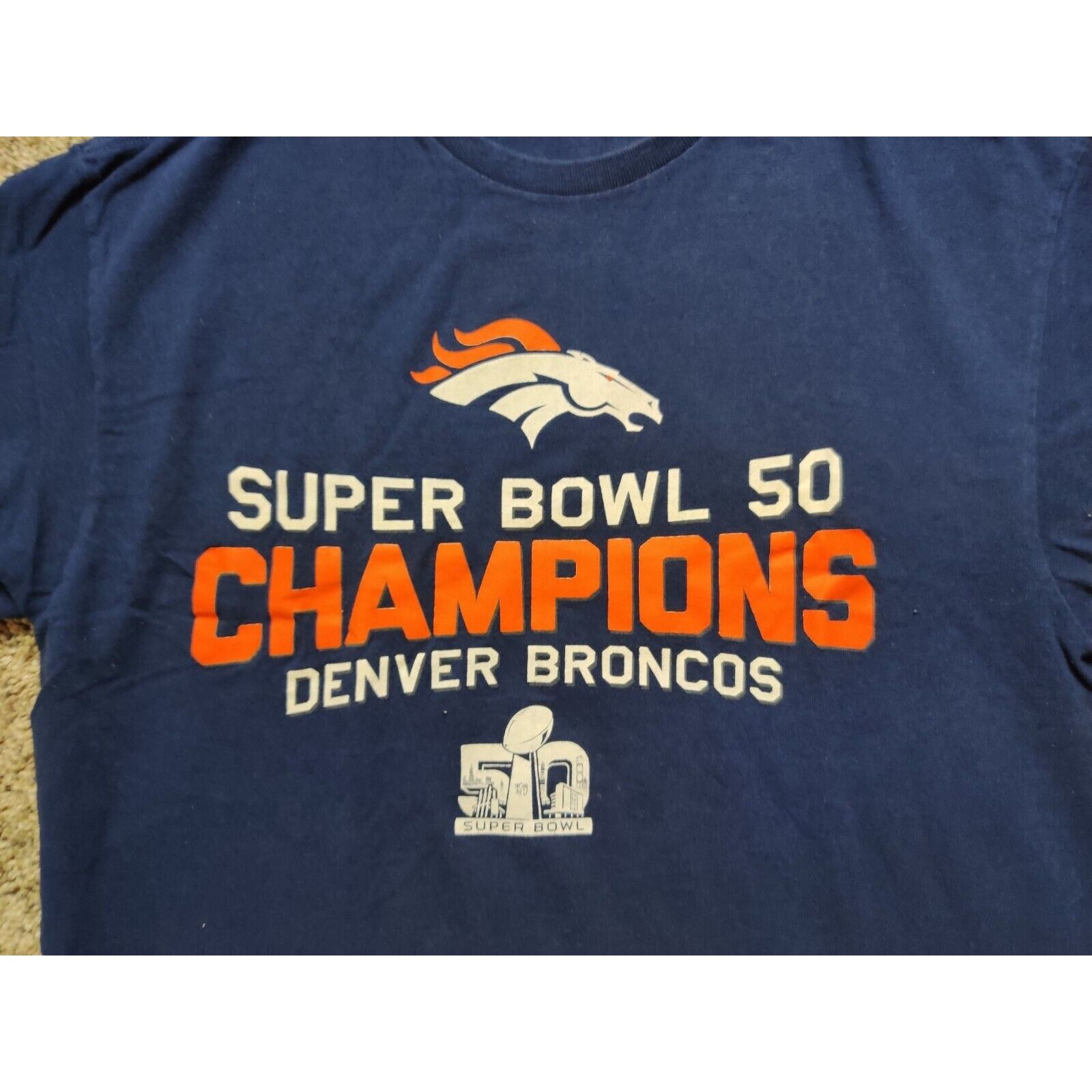 Delta Denver Broncos Shirt Adult Mens Large Super Bowl 50 Size US L / EU 52-54 / 3 - 2 Thumbnail
