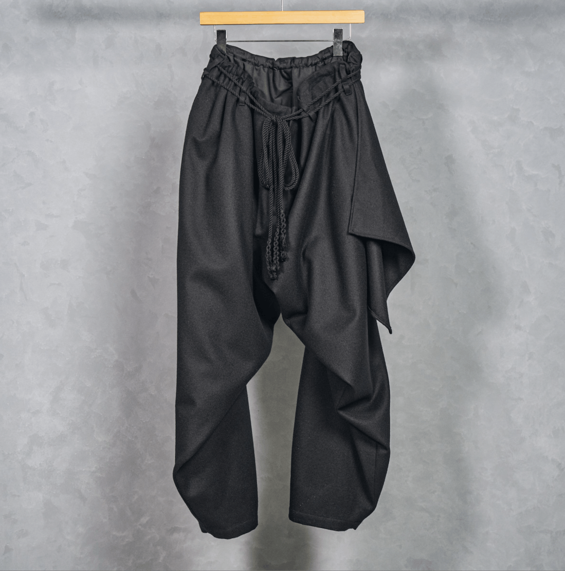 Yohji Yamamoto Pour Homme - LAYERED DRAPED PANTS