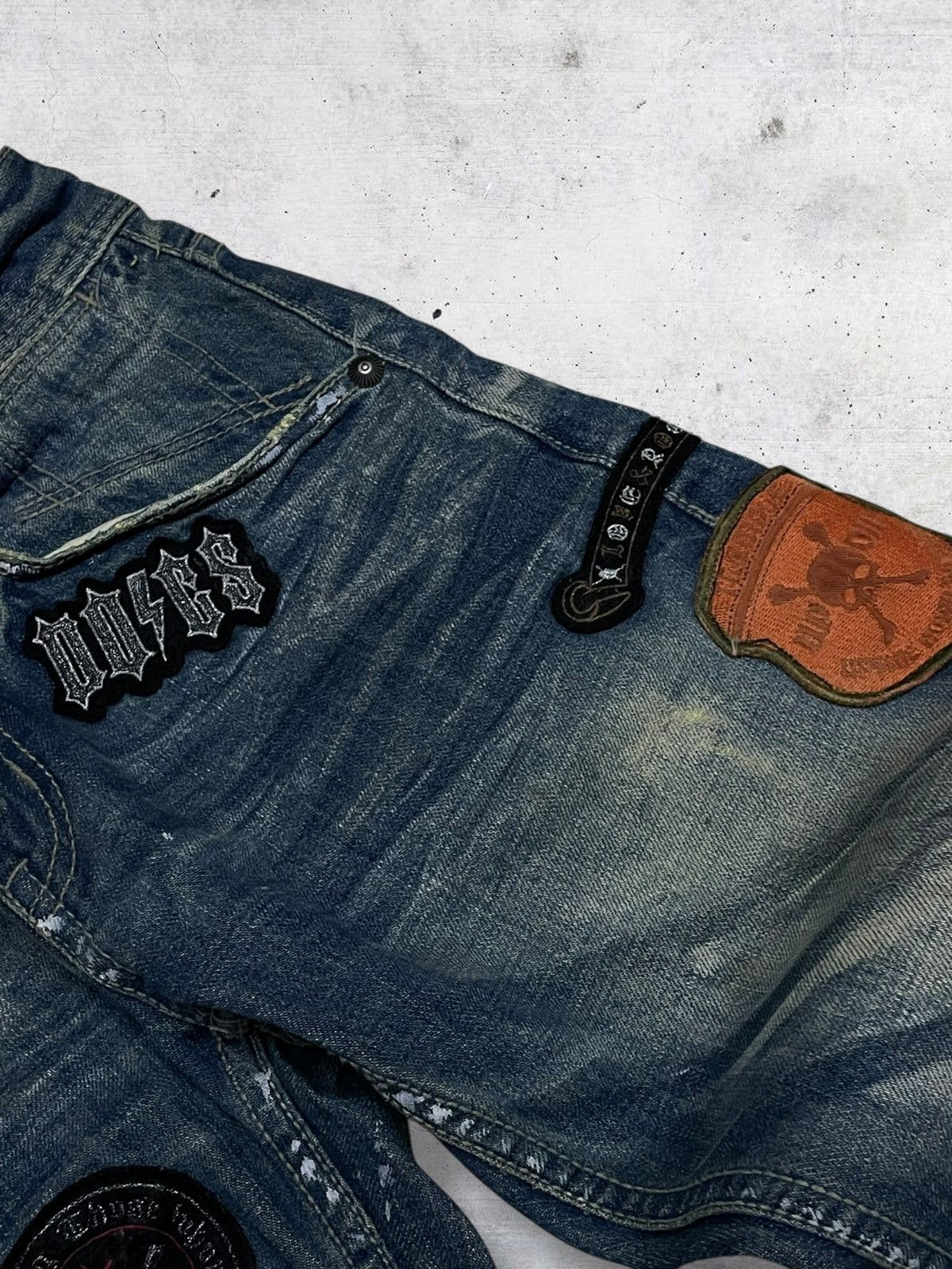 Hysteric Glamour VINTAGE BULLET NOISE JAPAN DESIGNER 90S OG PUNK PATCH DENIM Size US 30 / EU 46 - 10 Thumbnail