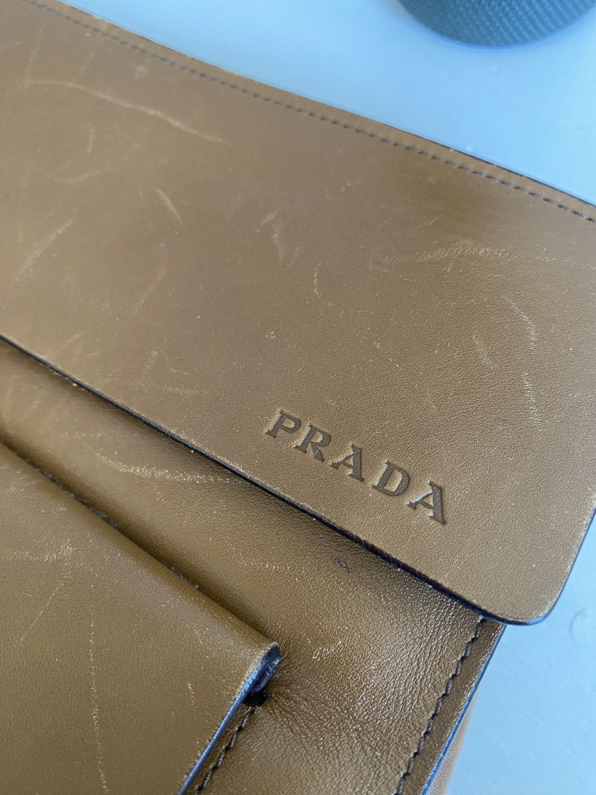 Prada 1990s Leather Shoulder Bag Size ONE SIZE - 7 Thumbnail