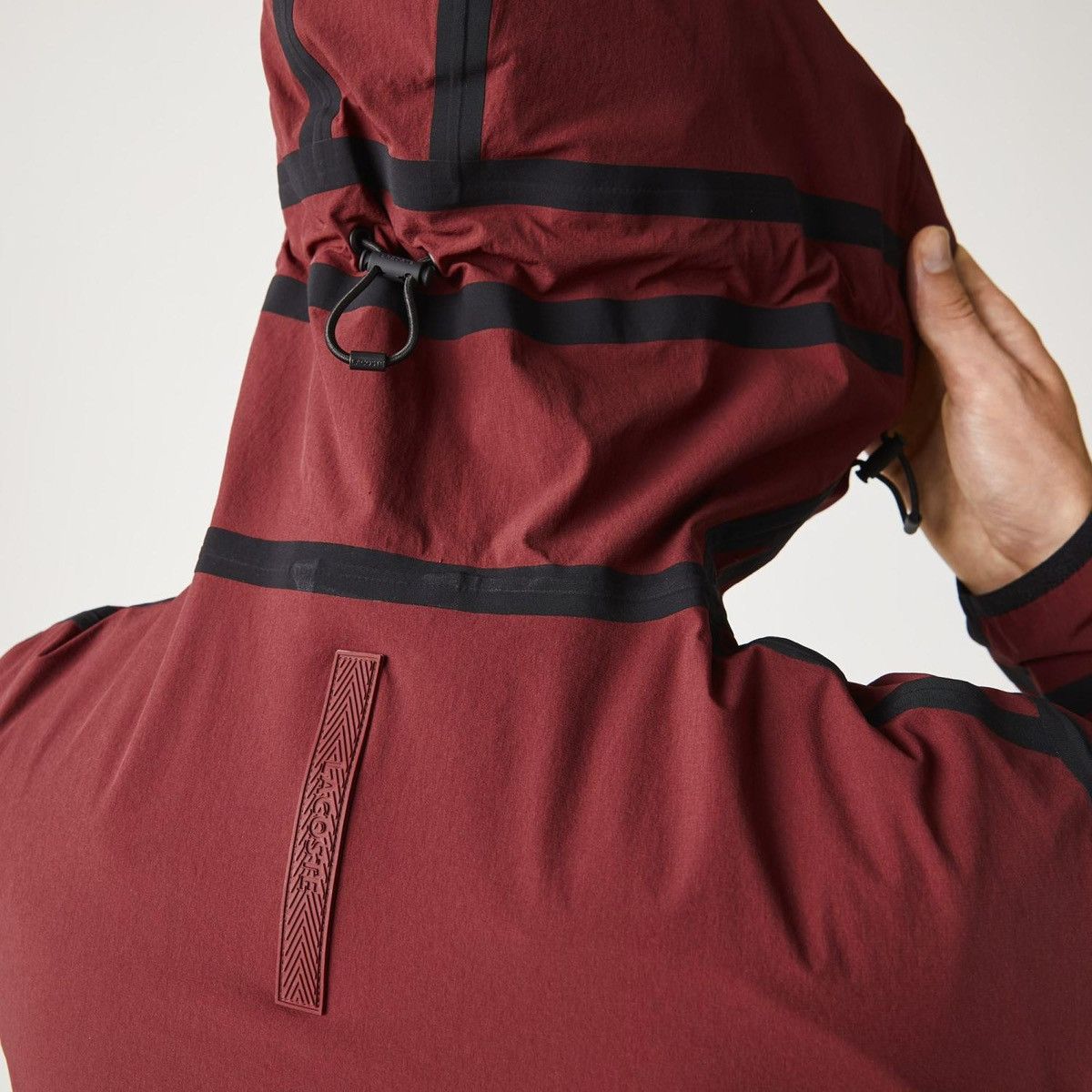 Lacoste 🐊 Lacoste Technical Hooded Jacket Burgundy Size M–L Size US M / EU 48-50 / 2 - 10 Thumbnail