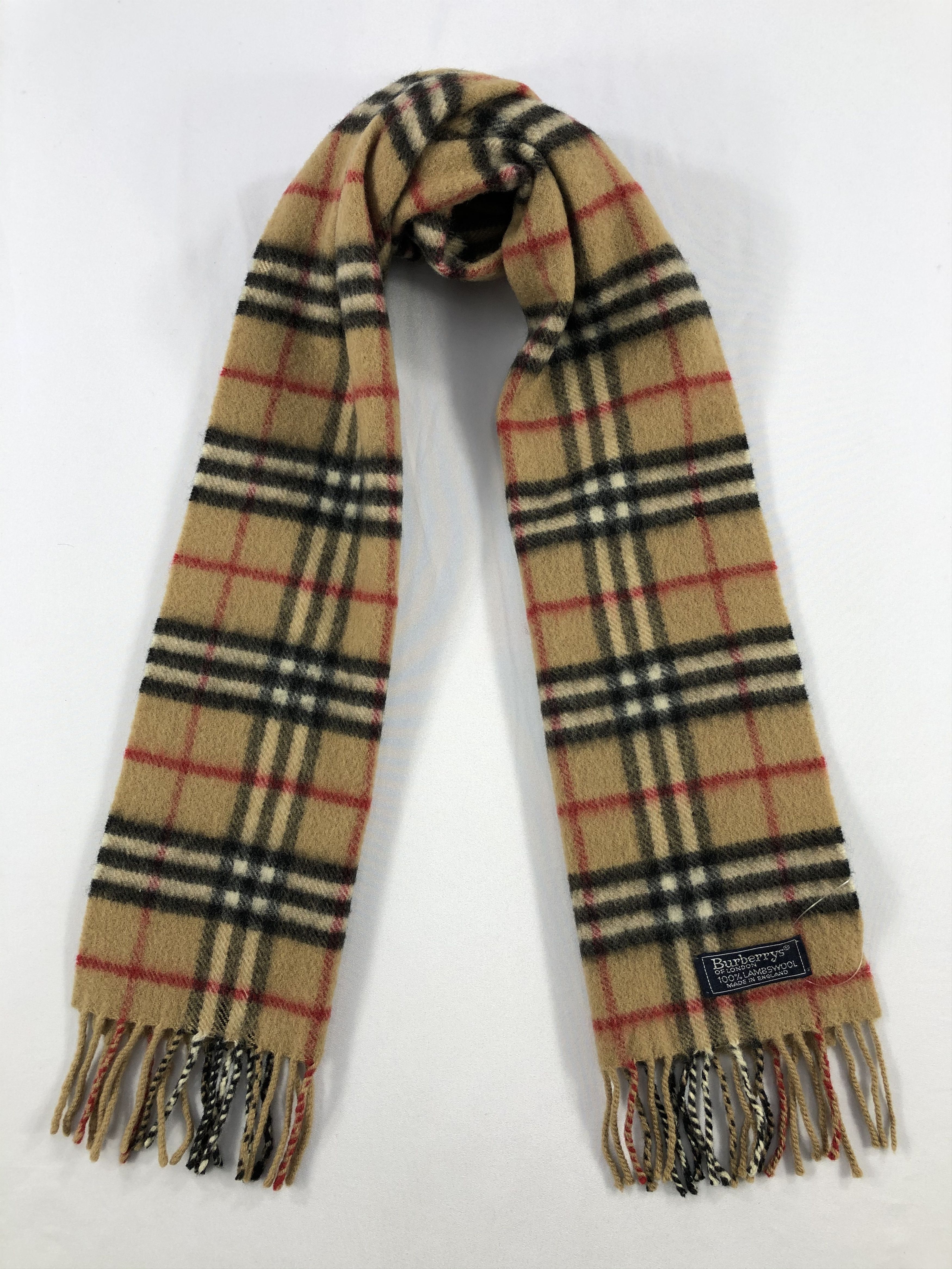Burberry Vintage Burberry Scarf/Muffler/Neckwear MF1815 Size ONE SIZE - 1 Thumbnail