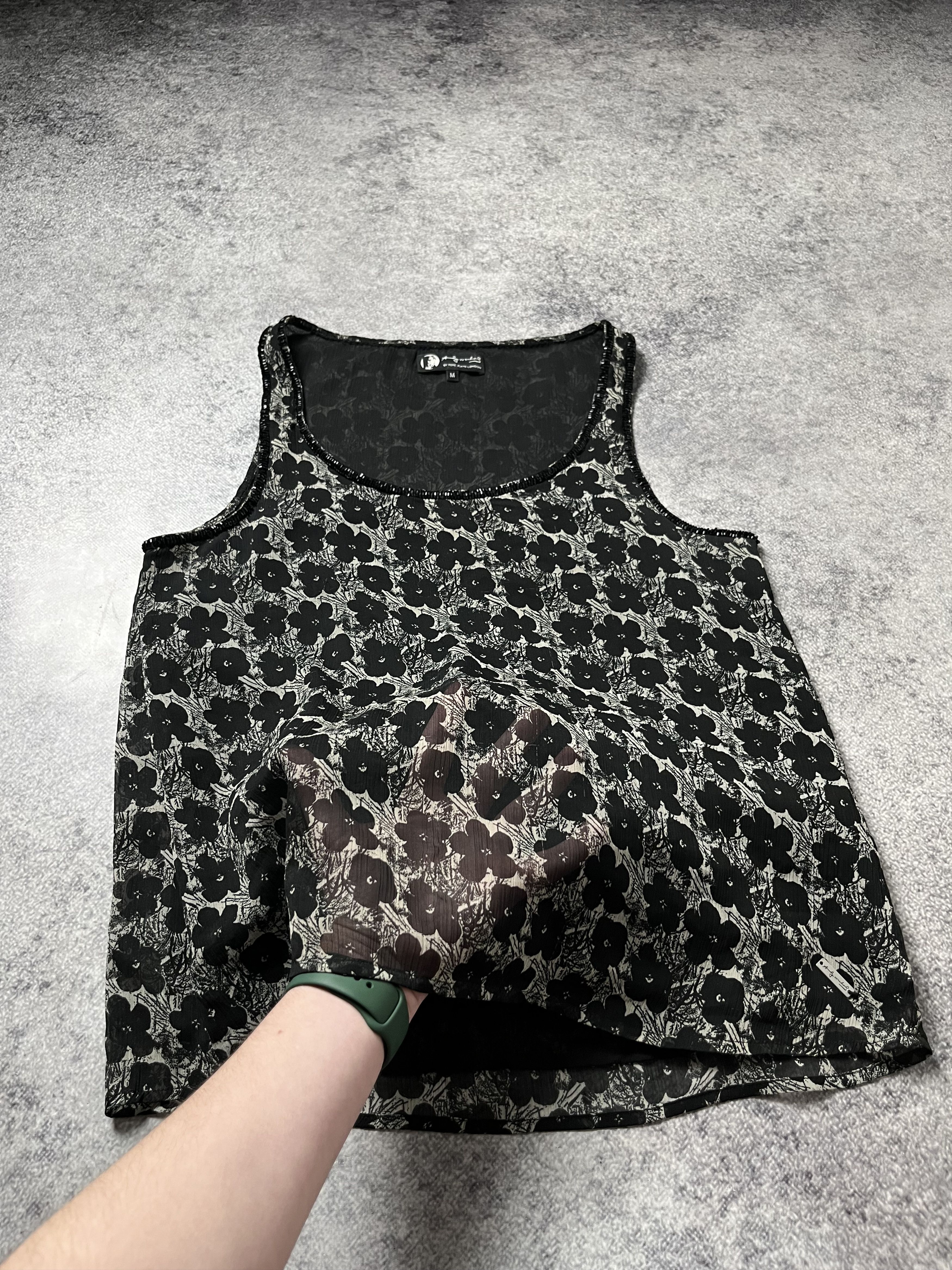 Andy Warhol 🔥ANDY WARHOL BY PEPE JEANS FLORAL TANK TOP RAF SIMONS VIBE Size M / US 6-8 / IT 42-44 - 3 Thumbnail