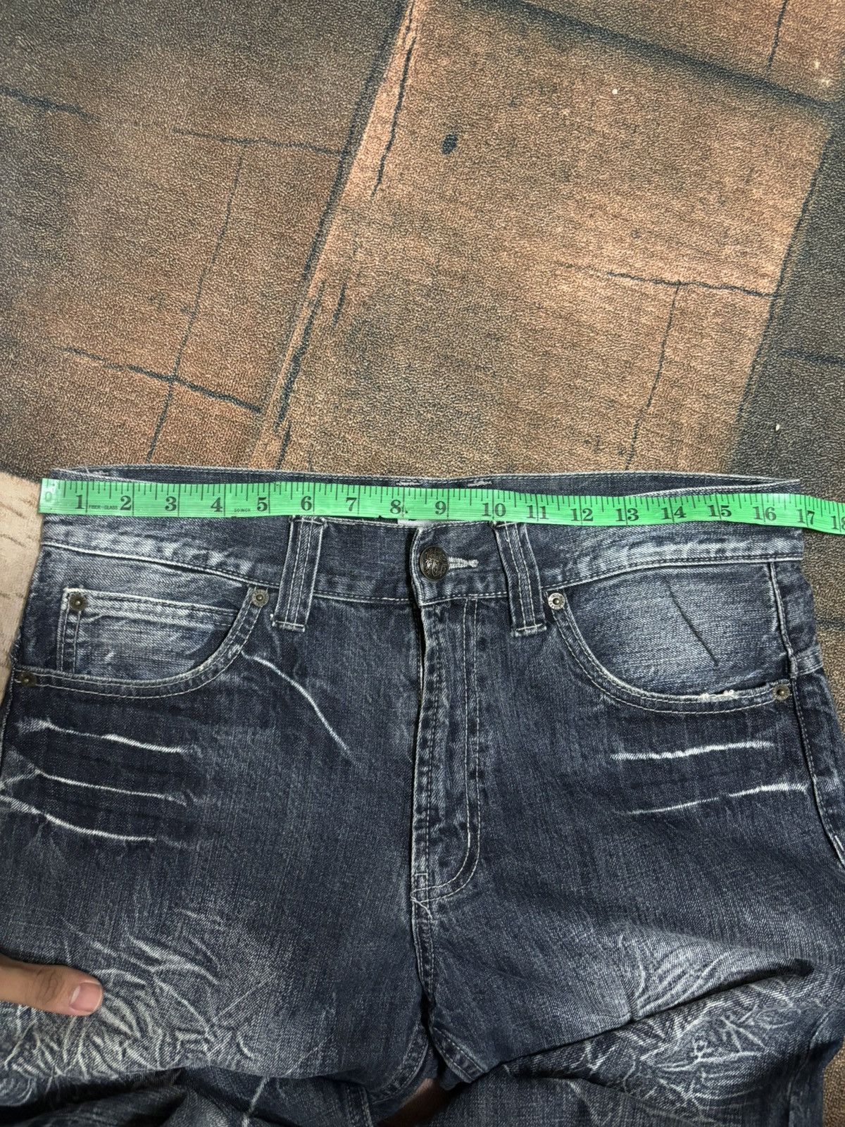 Japanese Brand FLARE SORRIDERE SICK WHISKERED WASHED JAPANESE GRUNGE Size US 33 - 20 Thumbnail