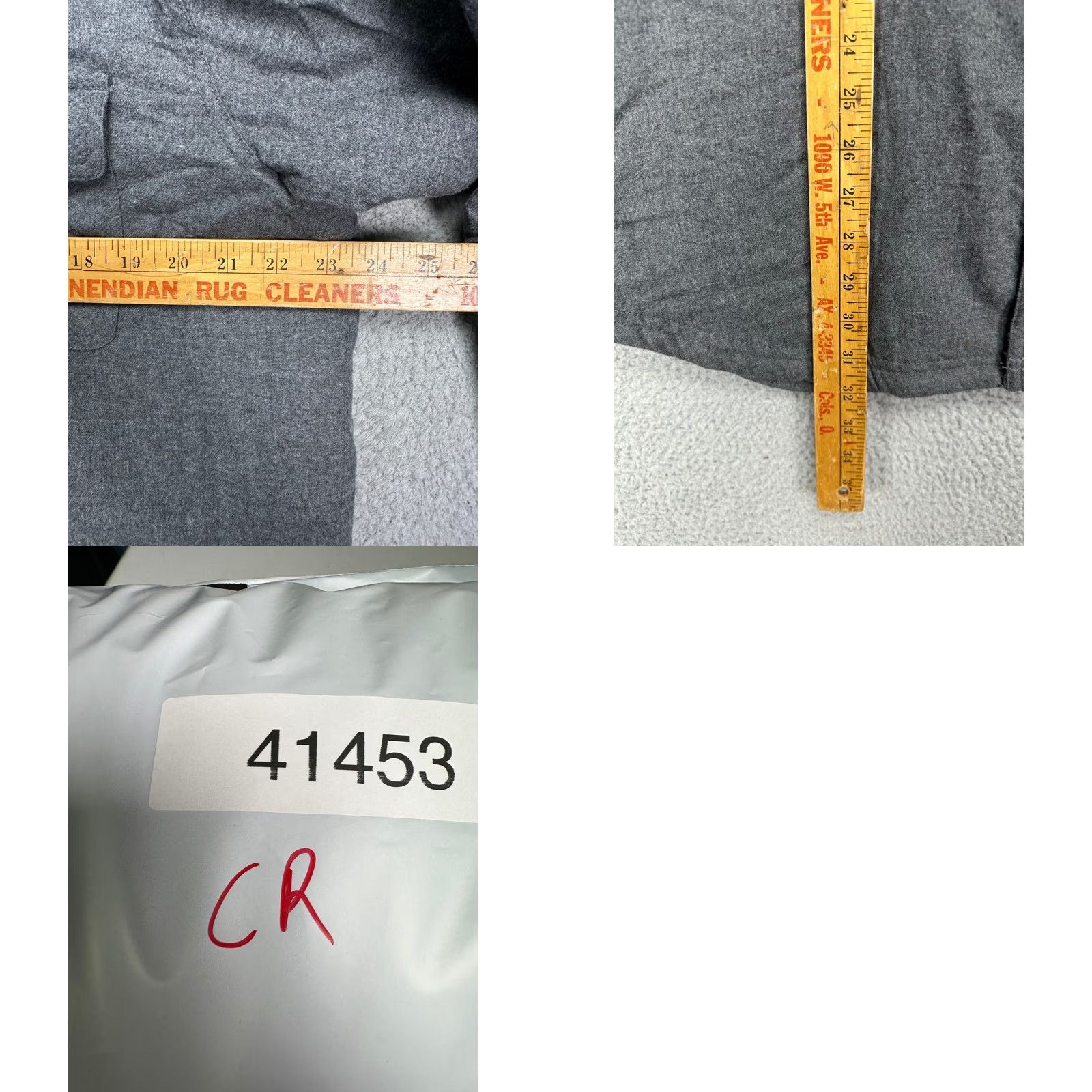 Club Room Club Room Shirt Jacket Adult Large Grey Sherpa Lined Flannel Shacket Pocket Mens Size US L / EU 52-54 / 3 - 8 Thumbnail
