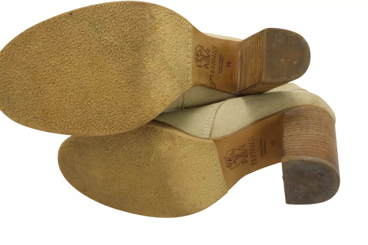 Brunello Cucinelli BRUNELLO CUCINELLI Shoes Women's EU 39 Suede Leather Heeled Size US 9 / IT 39 - 10 Thumbnail