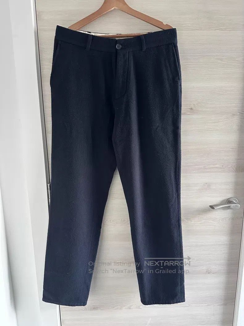Helmut Lang Helmut Lang Navy blue wool chino pants Size US 34 / EU 50 - 1 Thumbnail