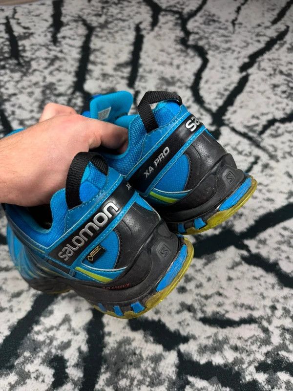 Salomon Salomon XA Pro 3D goretex 49 1/3 blue outdoor trekking shoes Size US 14 / EU 47 - 5 Thumbnail