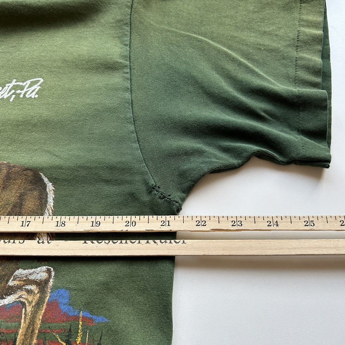 Vintage Vintage 90s Deer Wildlife Nature Art Graphic Faded T Shirt Size US L / EU 52-54 / 3 - 5 Thumbnail