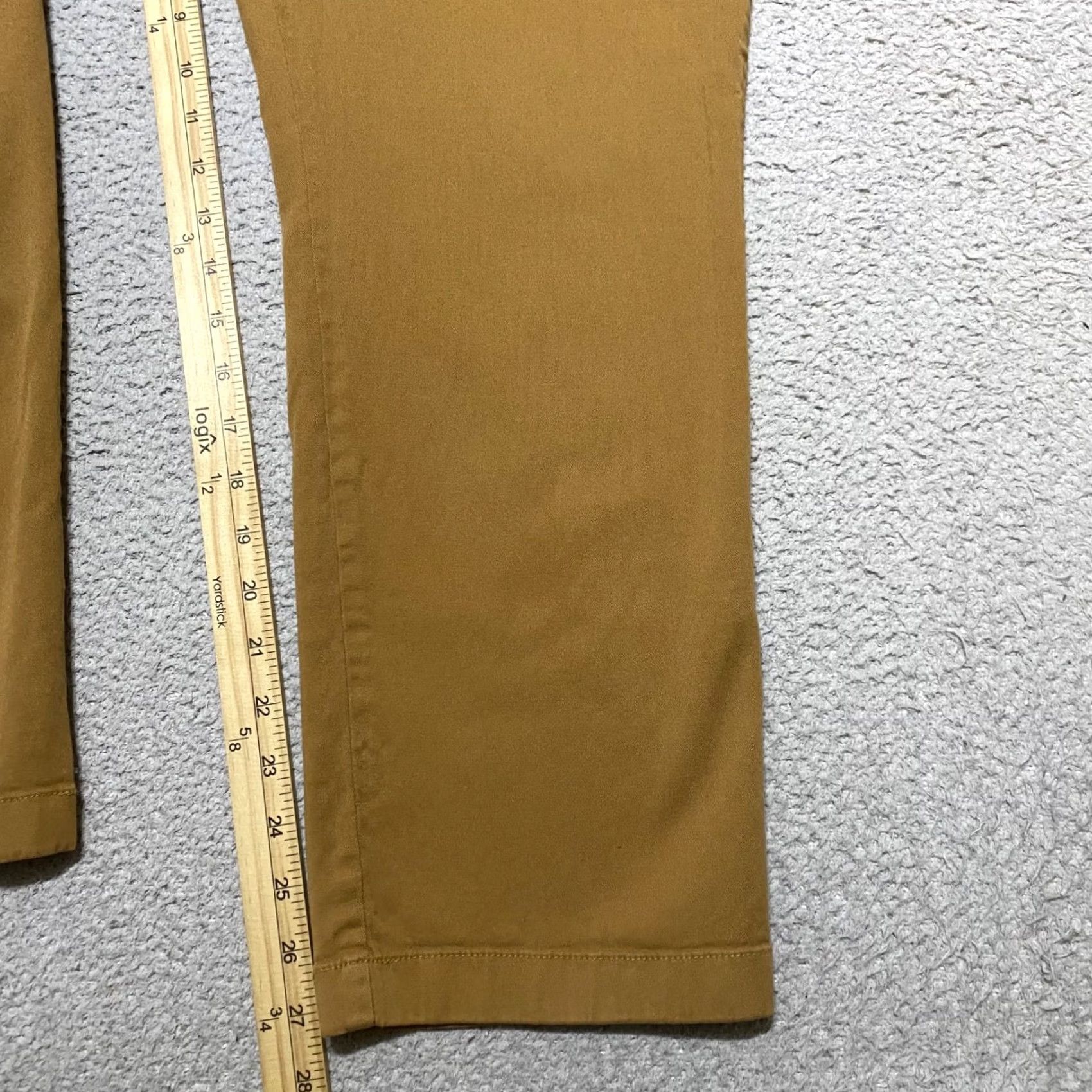 Vintage Garnet Hill Pants Beige Straight Chino High Rise Casual 14 Womens Regular Inseam 27 (No N/A) Size 24" / US 00 / IT 34 - 7 Thumbnail