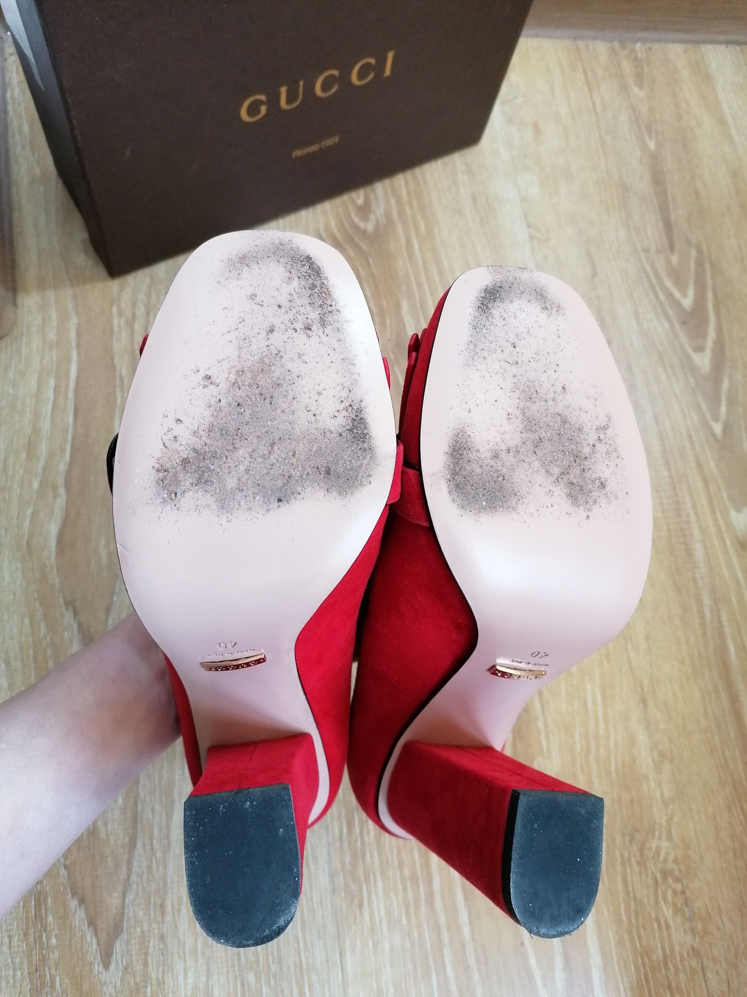 Gucci Gucci Red Heels 👠 Size US 10 / IT 40 - 6 Thumbnail
