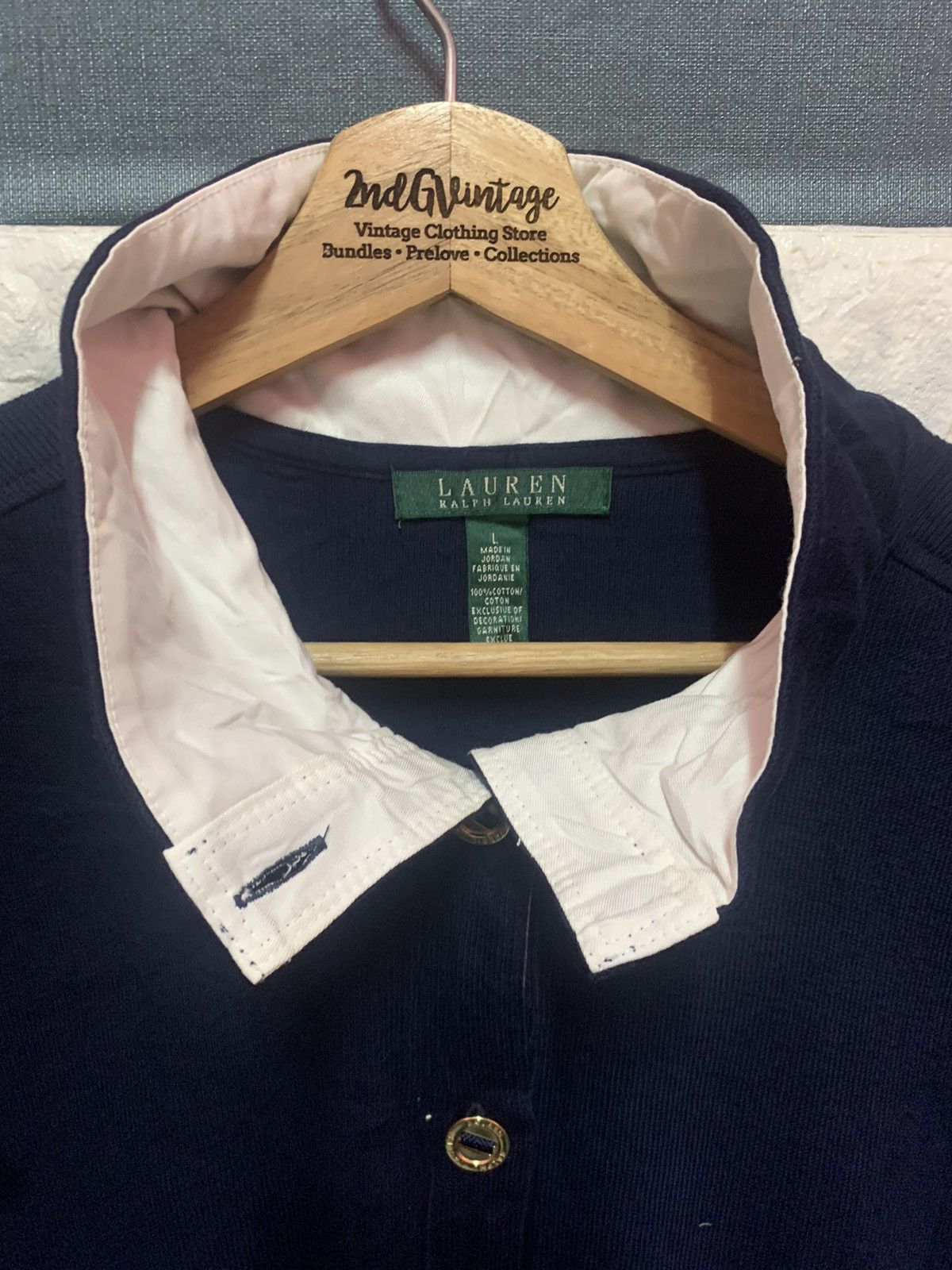 Polo Ralph Lauren × Vintage RARE!! Jacket Cardigan Polo Ralph Lauren Size US L / EU 52-54 / 3 - 3 Thumbnail