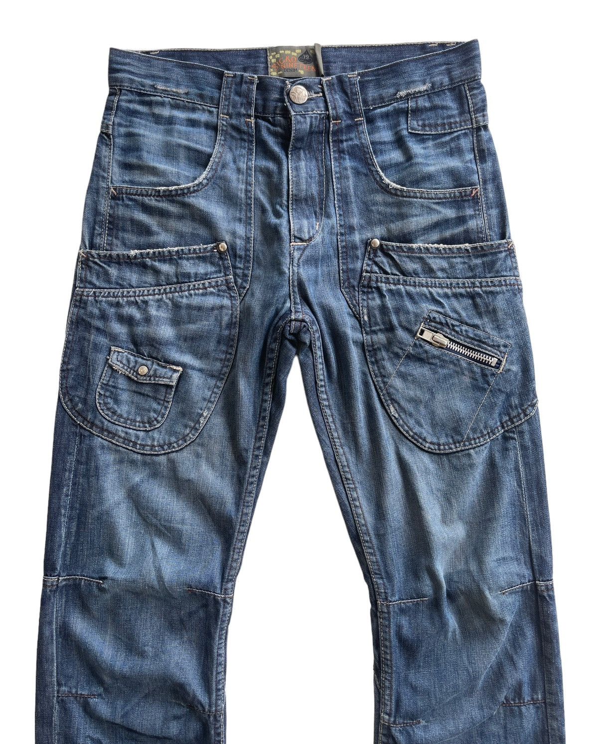 Japanese Brand Sicko Nineteen Multipocket Jeans Size US 31 - 4 Thumbnail