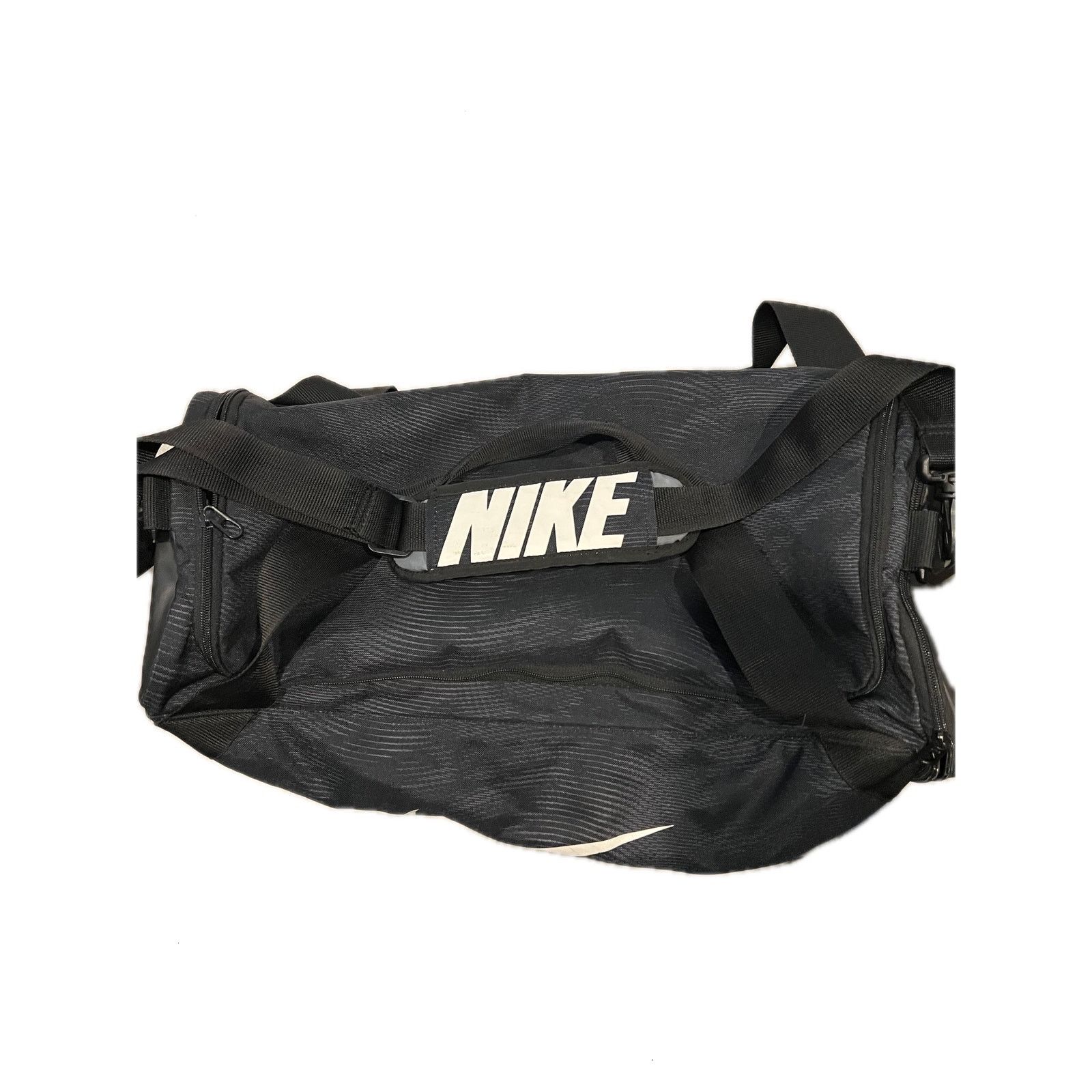 Nike Nike Brasilia Training Duffel Bag Small 41L Striped Black Size ONE SIZE - 2 Thumbnail