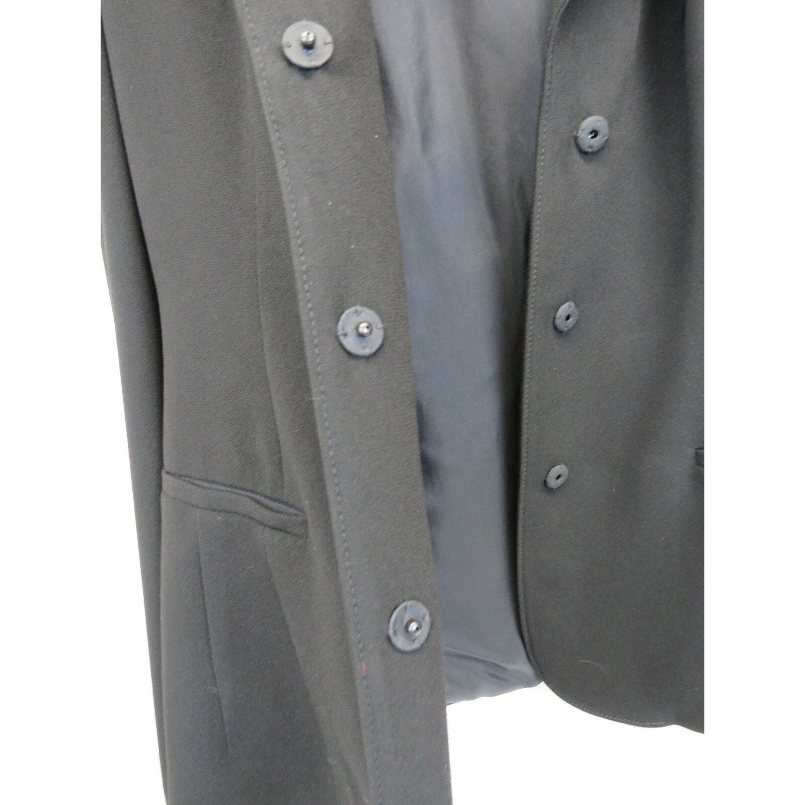 Prada PRADA P5585 BLACK ACETATE LONG SLEEVE TOP JACKET 46 ITALY Size L / US 10 / IT 46 - 10 Thumbnail