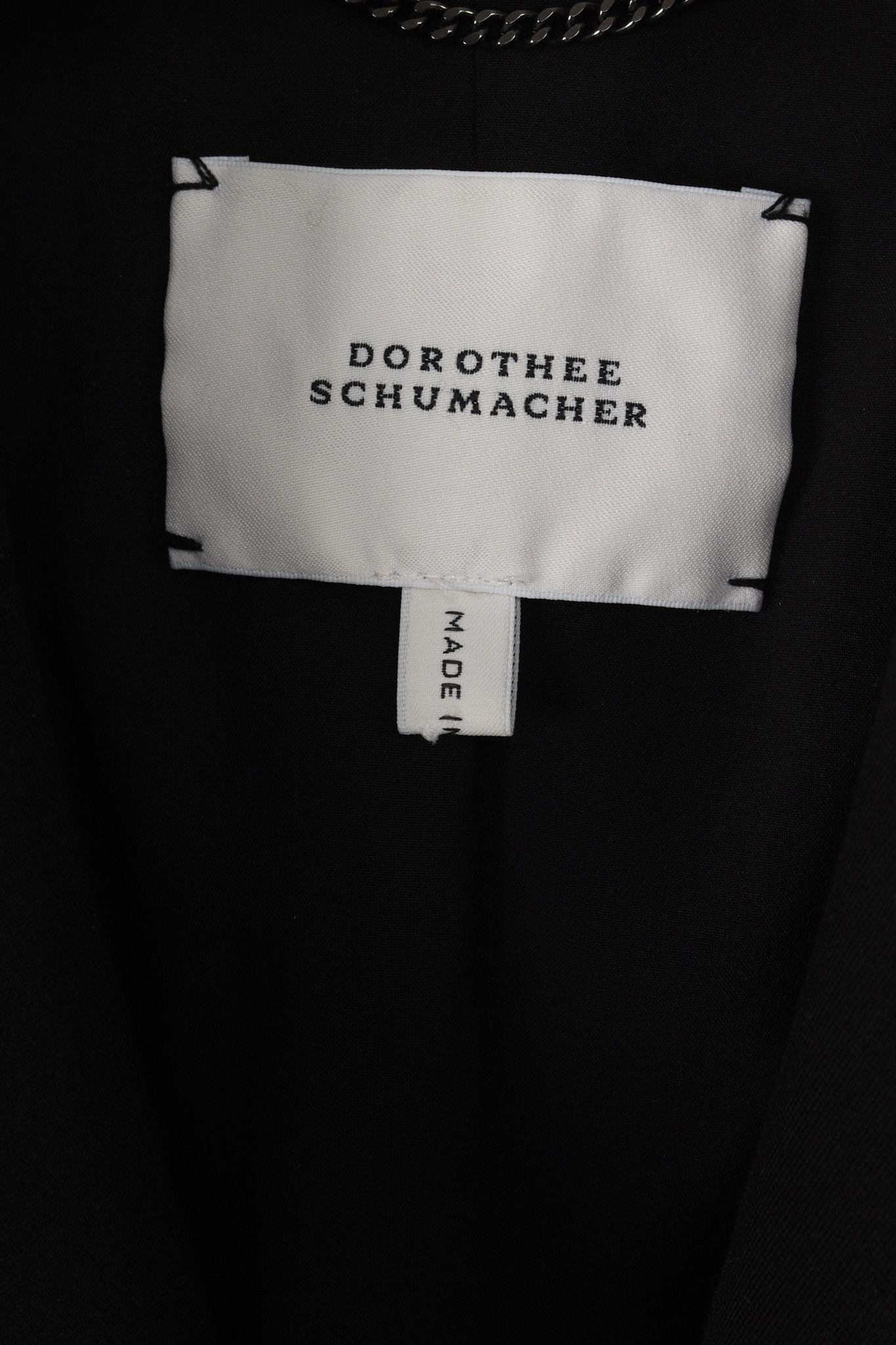 DOROTHEE SCHUMACHER Dorothee Schumacher Fringe-Trim Double-Breasted Blazer Size S / US 4 / IT 40 - 4 Thumbnail