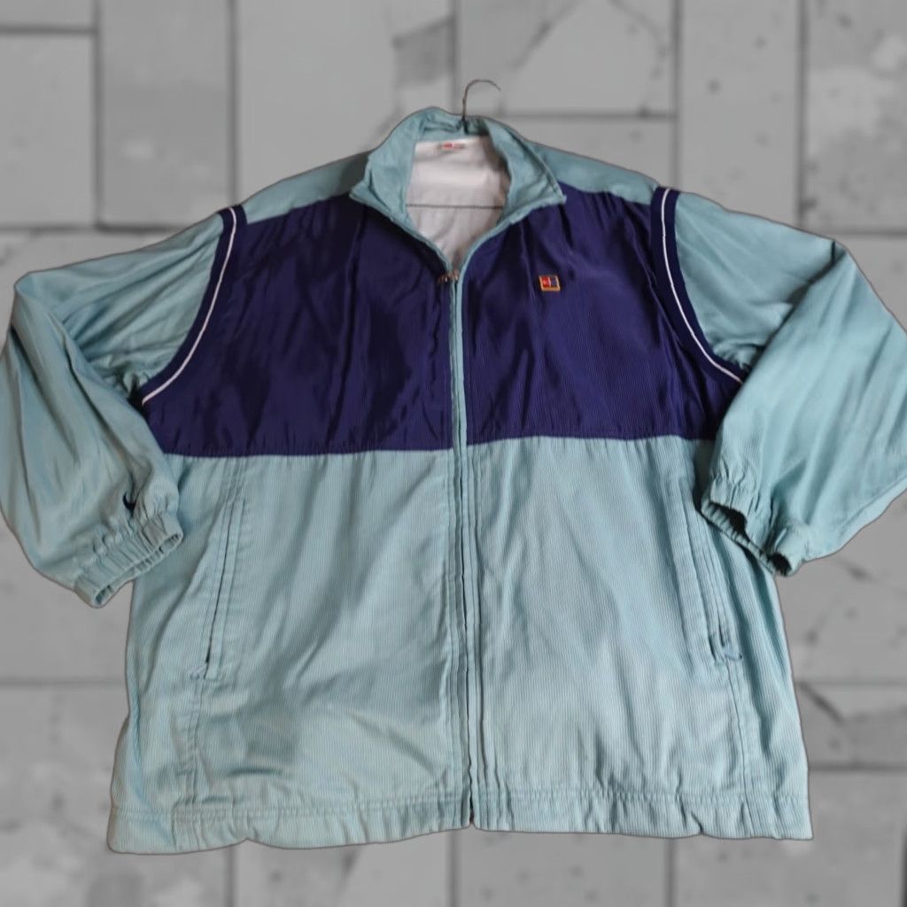 Nike VINTAGE Nike Court Jacket Windbreaker 2XL Blue Full Zip Mens Jacket Size US XXL / EU 58 / 5 - 1 Thumbnail