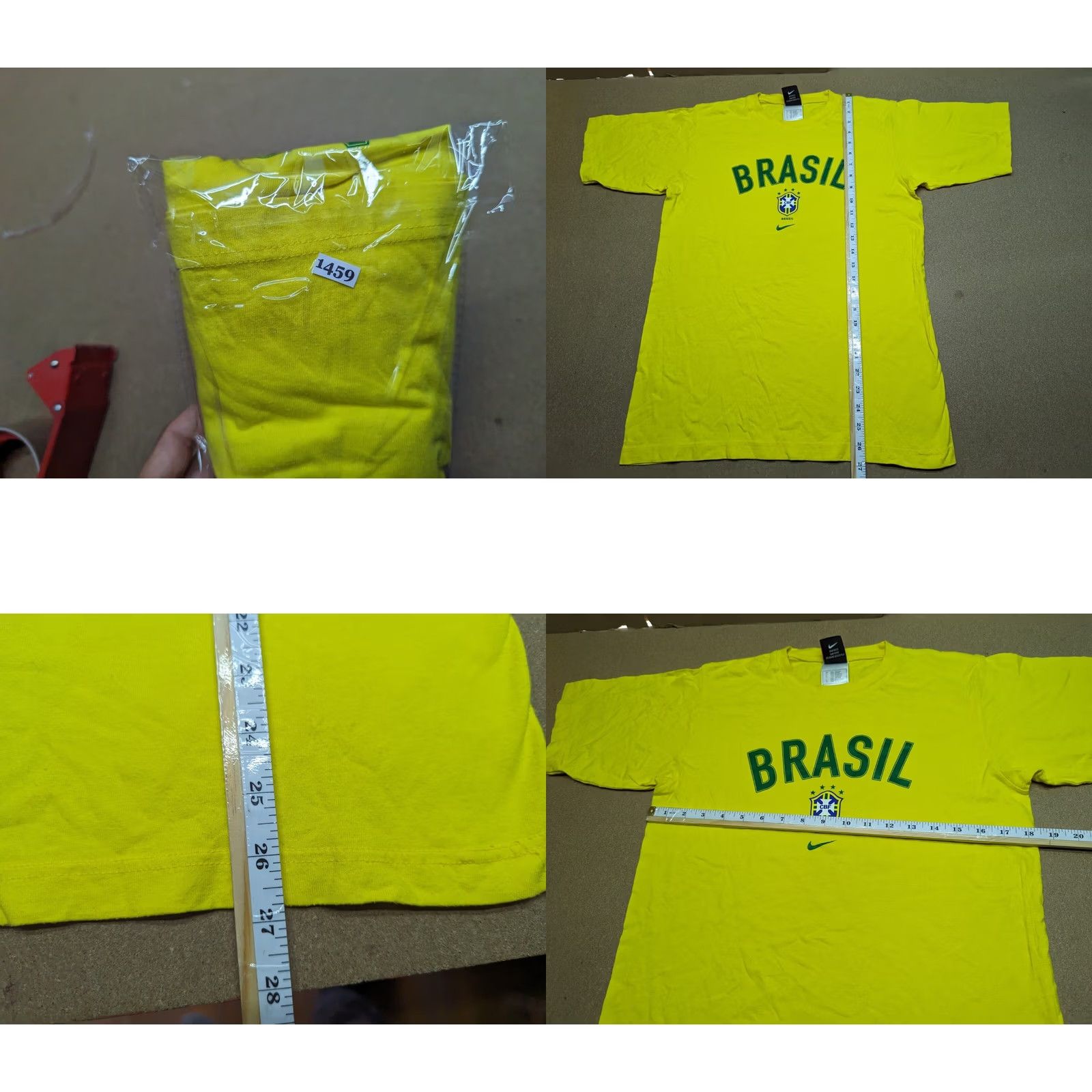 Nike Nike T-Shirt Baseball Jersey Vintage 90s Ronaldo Brasil Yellow Size S Mens Sports Cotton Jersey Shirt Size US S / EU 44-46 / 1 - 8 Thumbnail