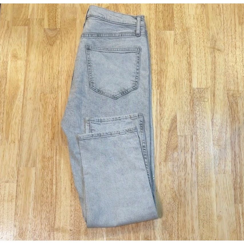 Gap Gap High Rise Vintage Slim 6/28 Gray Distressed Size 28" / US 6 / IT 42 - 2 Thumbnail