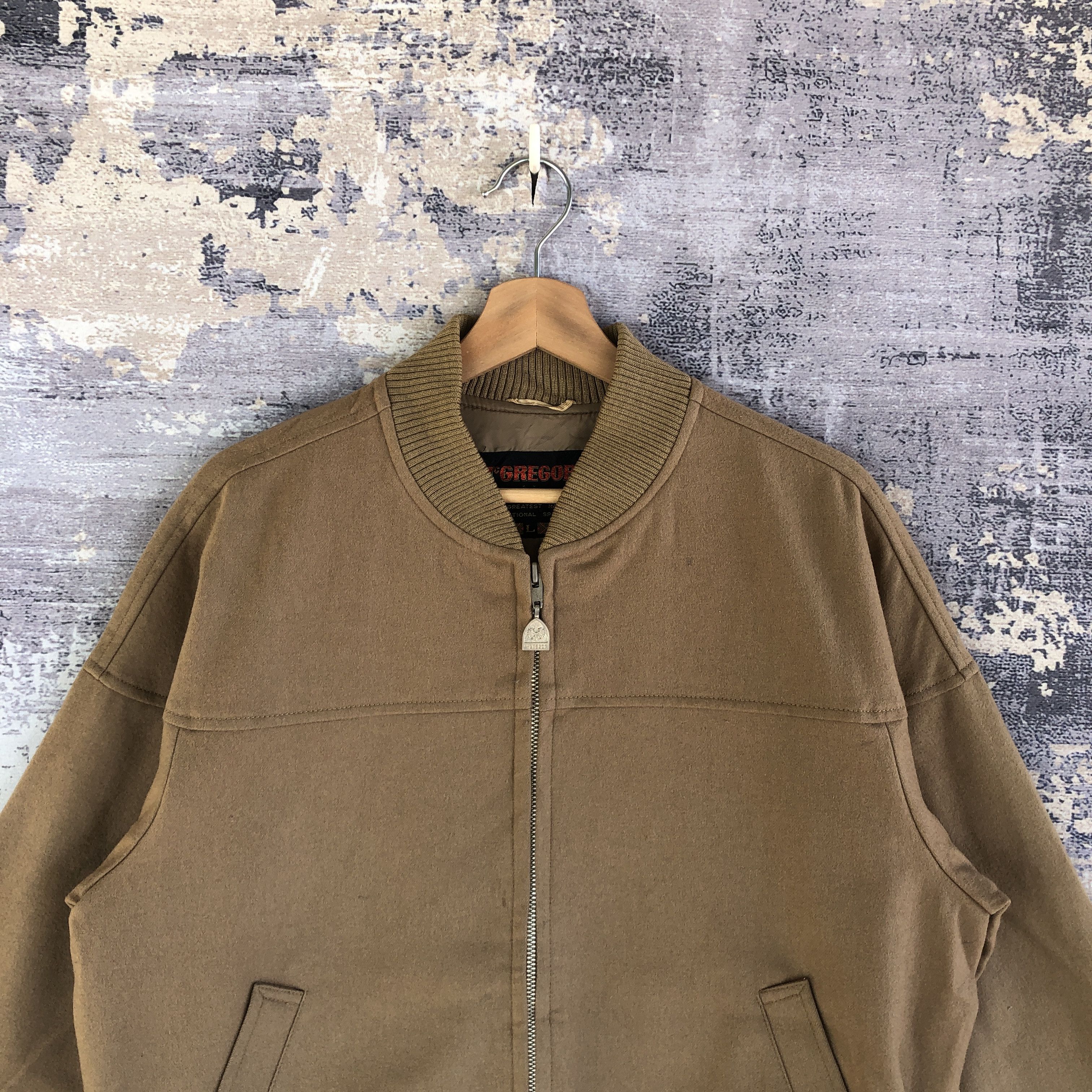 McGregor × Vintage Vintage 90s McGregor Wool Jacket McGregor Zipper Jackets Size US L / EU 52-54 / 3 - 3 Thumbnail