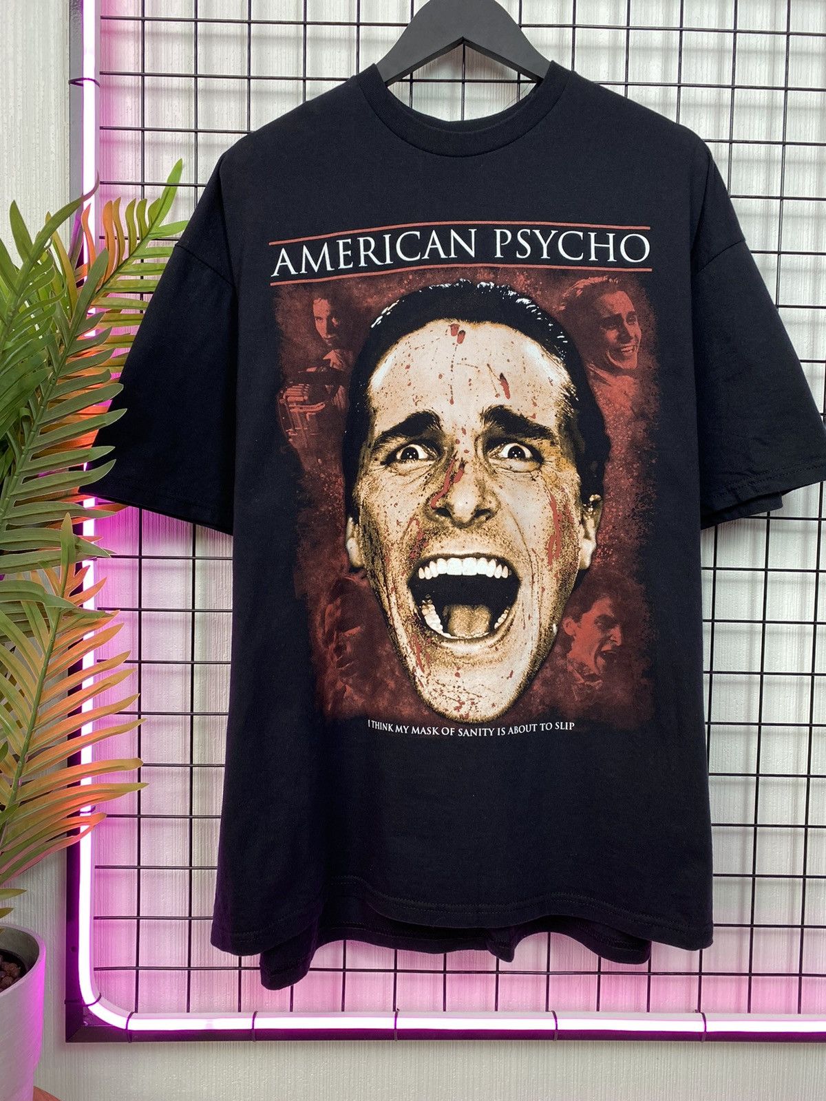 Other RARE! American Psycho Horror Movie Big Logo Christian Bale Size US XL / EU 56 / 4 - 1 Thumbnail