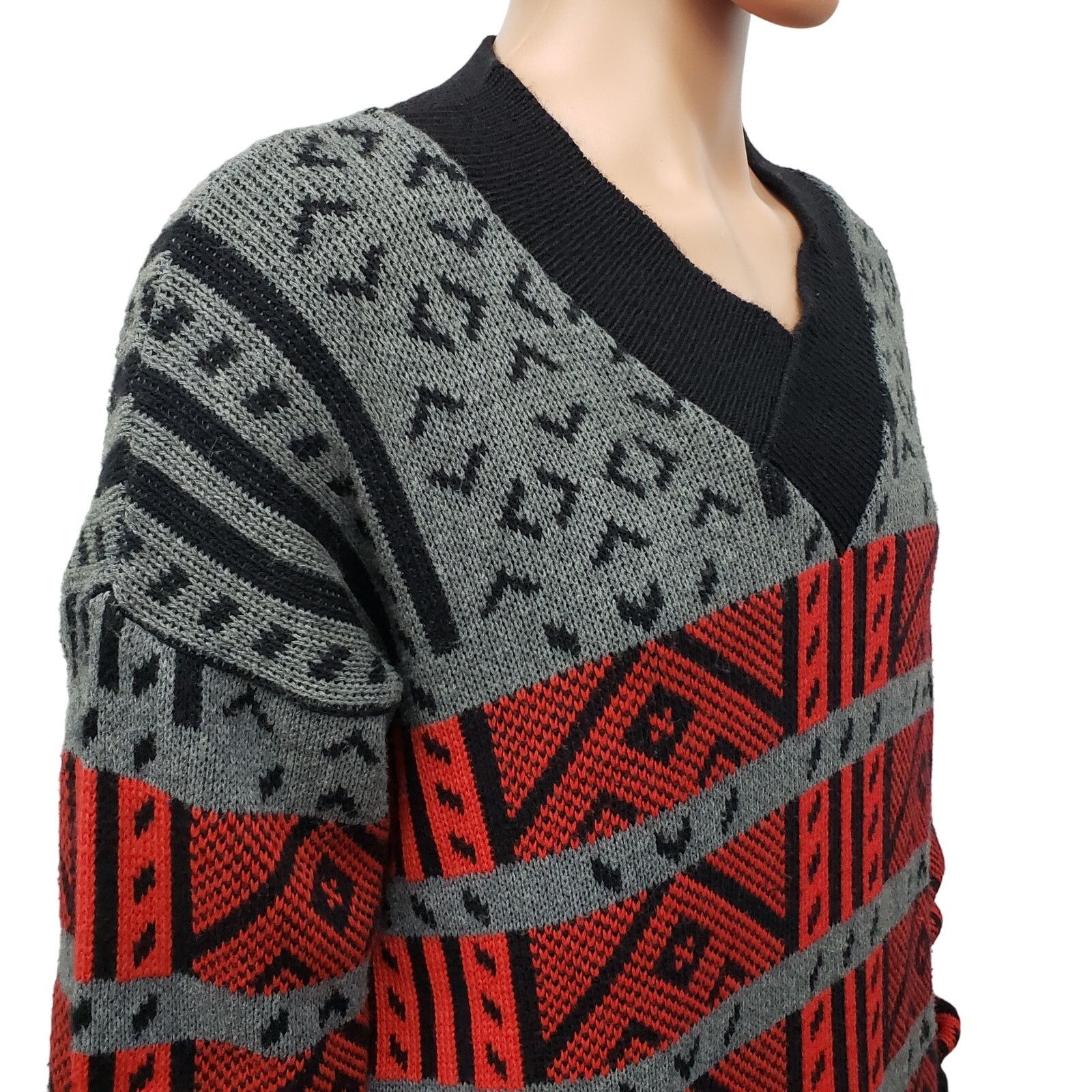 Vintage Made in USA 80s Sweater Lido Sports Wool Blend V-Neck XL Size US XL / EU 56 / 4 - 7 Thumbnail