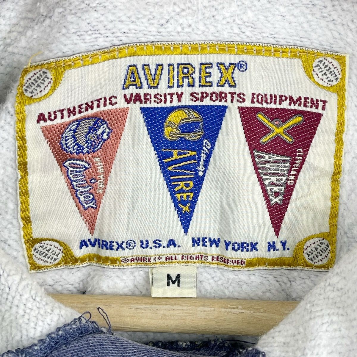 Avirex × Vintage 90’s Avirex New York League Sweatshirt Size US L / EU 52-54 / 3 - 9 Thumbnail