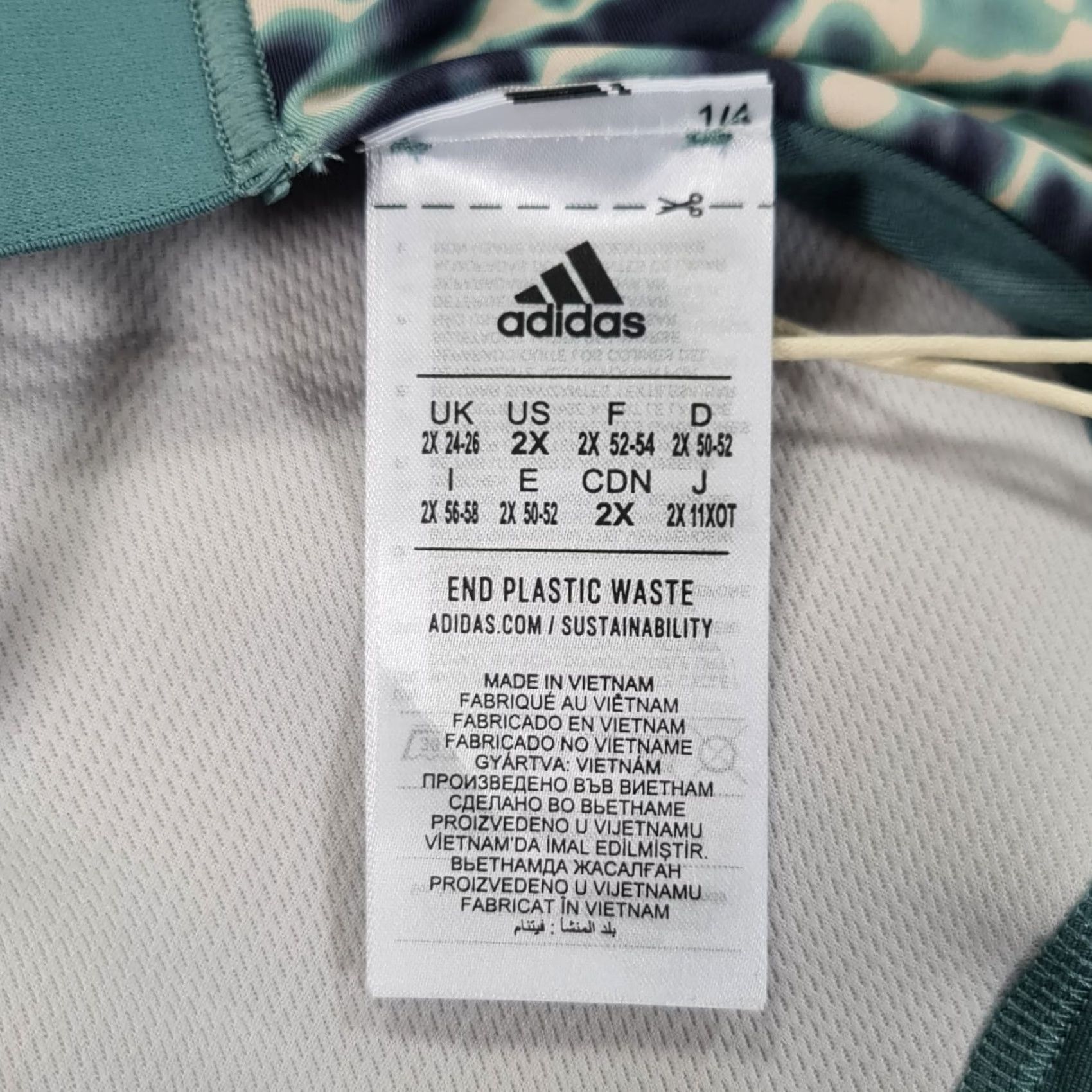 Adidas Adidas x 11 Honore Womens Sports Bra Blue 2X Plus Size Medium Support HI5648 Size ONE SIZE - 6 Thumbnail