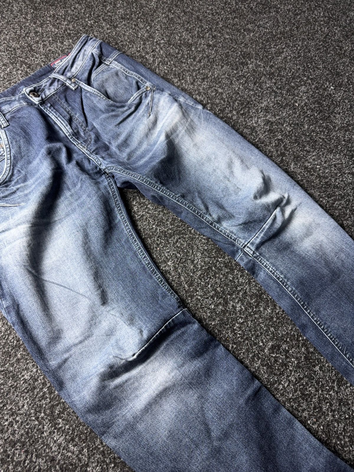 Diesel Luxury Diesel Fayza Vintage Blue Relaxed Tapered Jeans Size 25" / US 0 / IT 36 - 7 Thumbnail