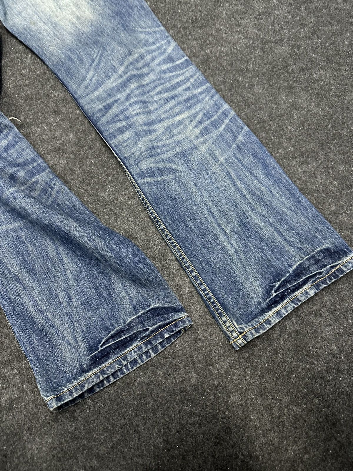 Japanese Brand Genoese Designer Blue Washed Faded Denim 36x33 F56 Size US 36 / EU 52 - 6 Thumbnail