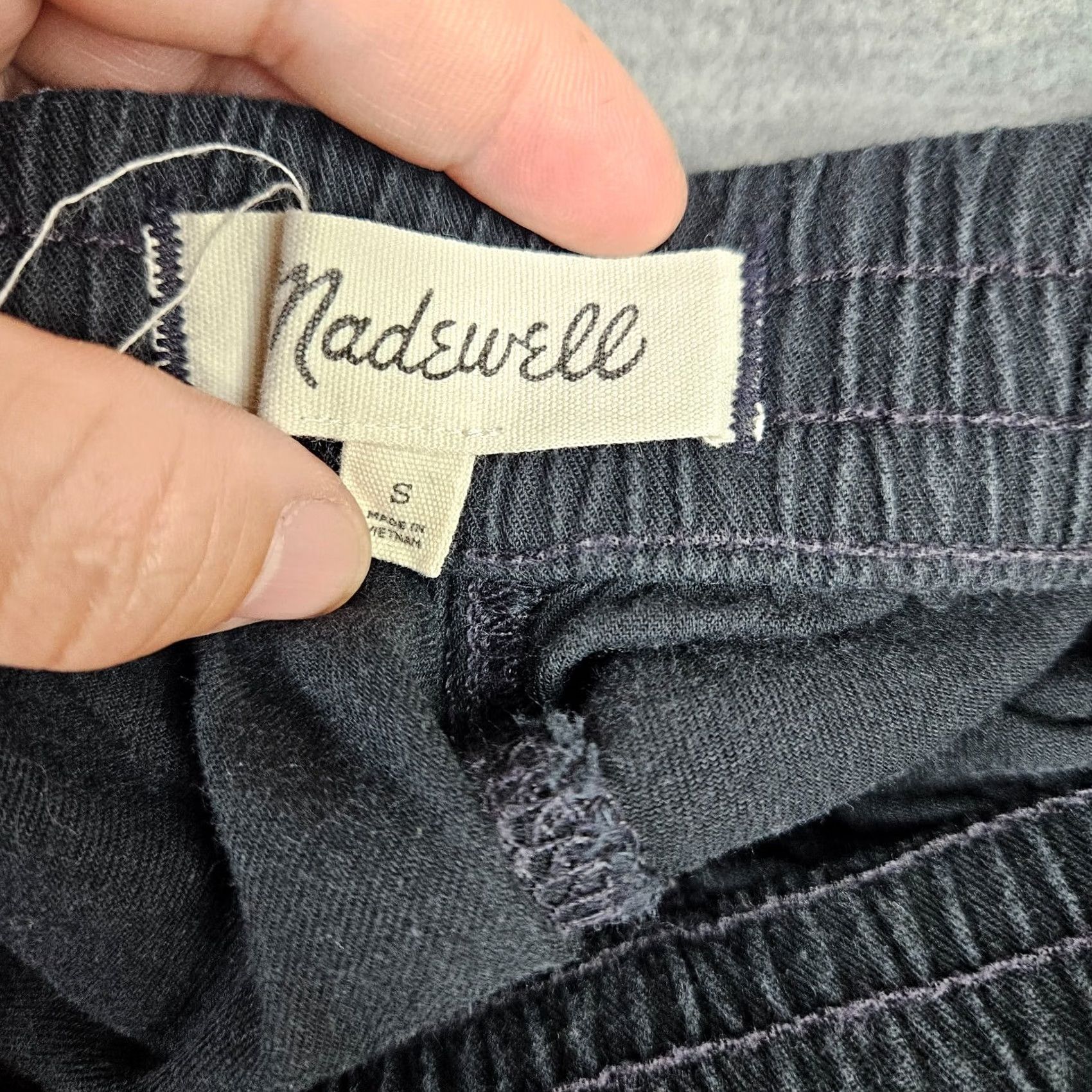 Madewell Madewell Black Elastic Waist Casual Women's Shorts S Cotton, Viscose 5-Pocket Chino** Size 28" / US 6 / IT 42 - 5 Thumbnail