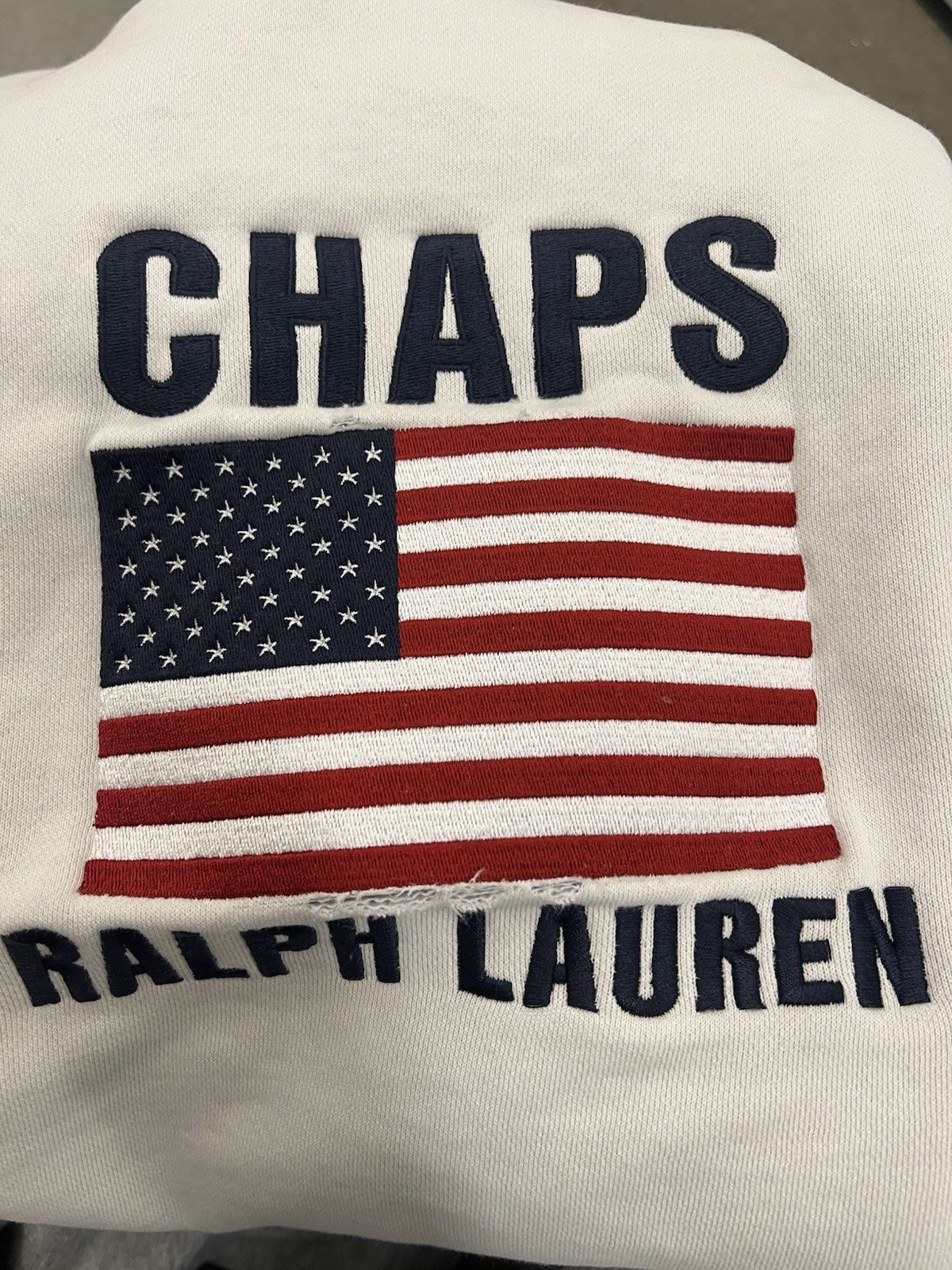 Chaps Ralph Lauren Chaps Ralph Lauren USA Flag white sweatshirt Size Large Size US L / EU 52-54 / 3 - 9 Thumbnail