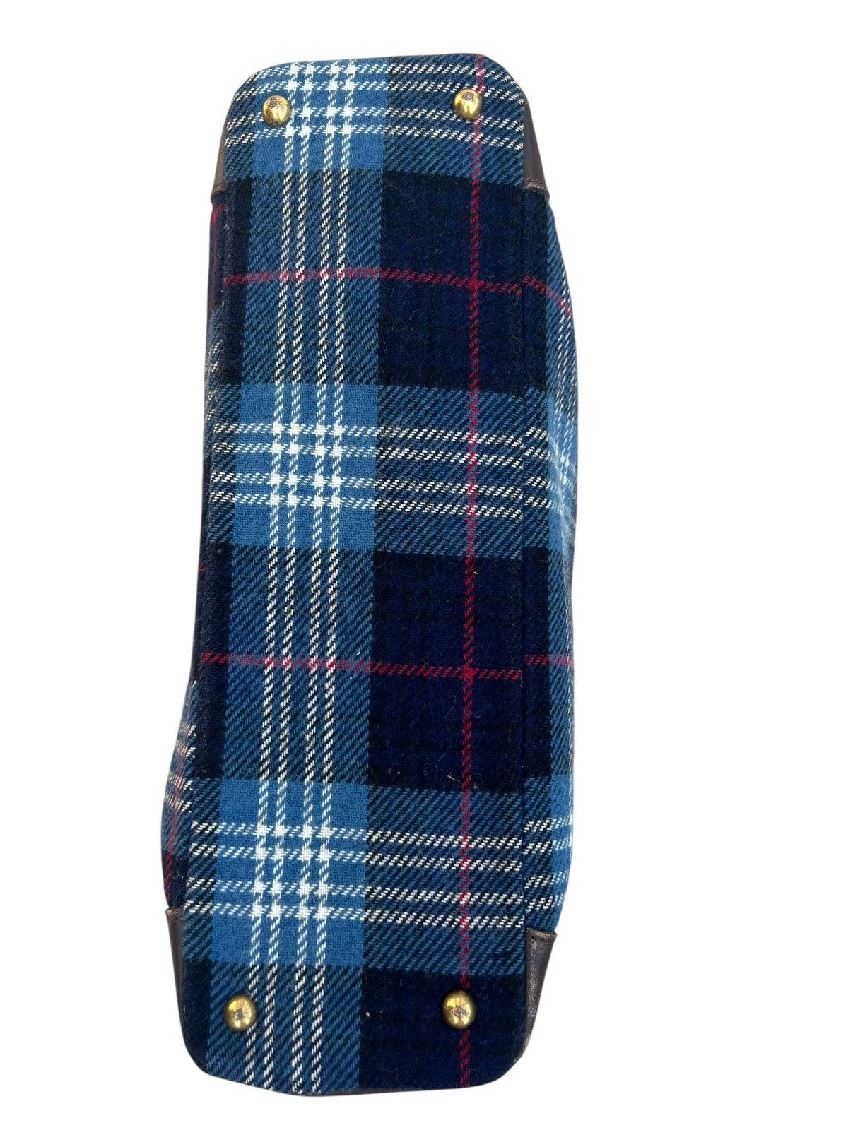Leather The Scotch House Leather Cotton Plaid Tote Bag Size ONE SIZE - 18 Thumbnail