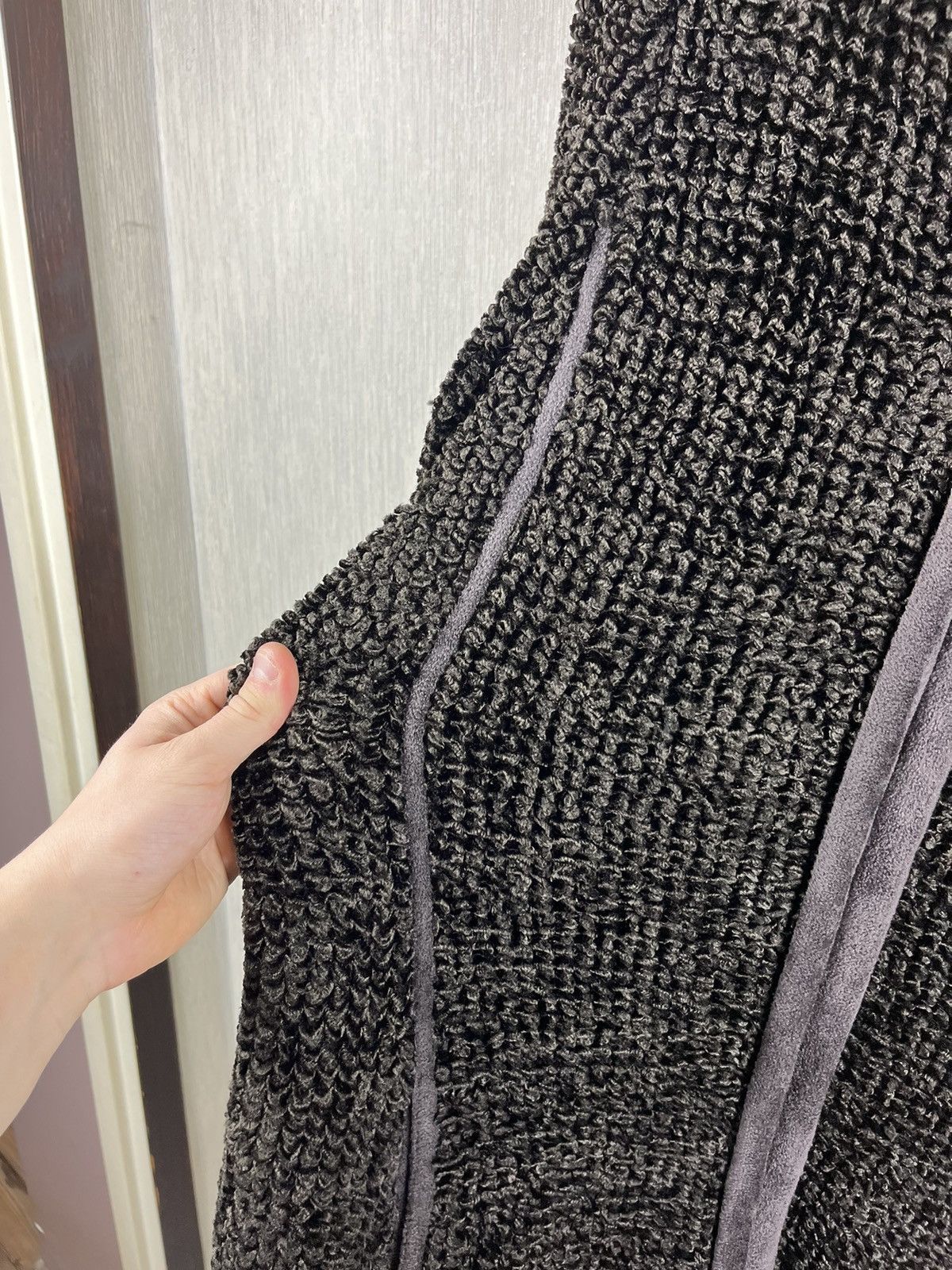 Armani × Designer × Giorgio Armani Giorgio Armani long velvet zip cardigan sweater coat jacket Size XL / US 12-14 / IT 48-50 - 11 Thumbnail