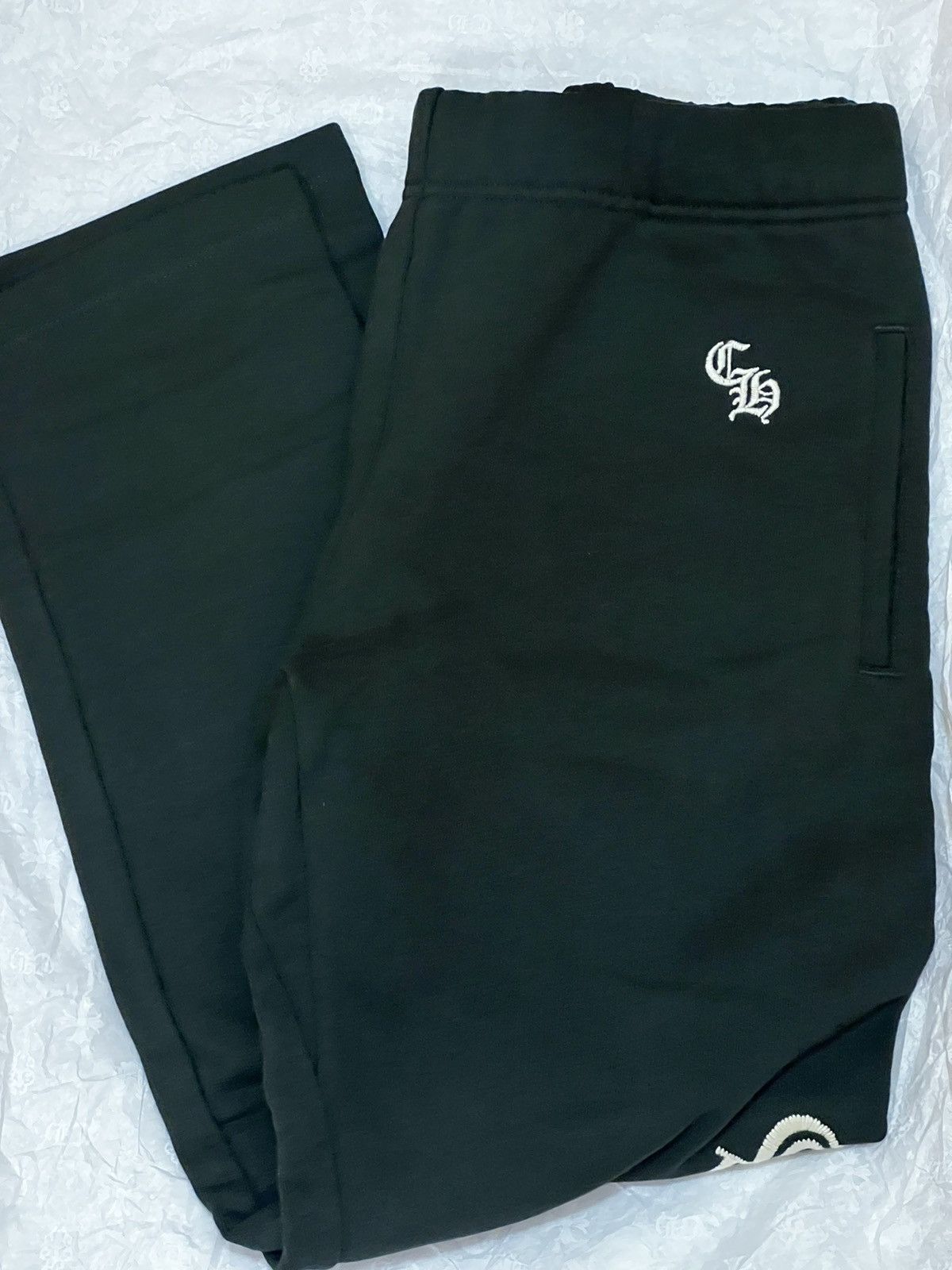 Chrome Hearts Chrome hearts low rider sweatpants hunter green | Grailed