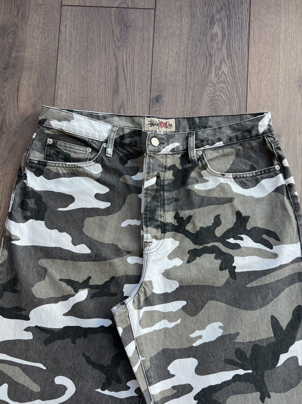 Stussy Stussy Denim Snow Camo Big Ol Jeans 36 Size US 36 / EU 52 - 2 Thumbnail