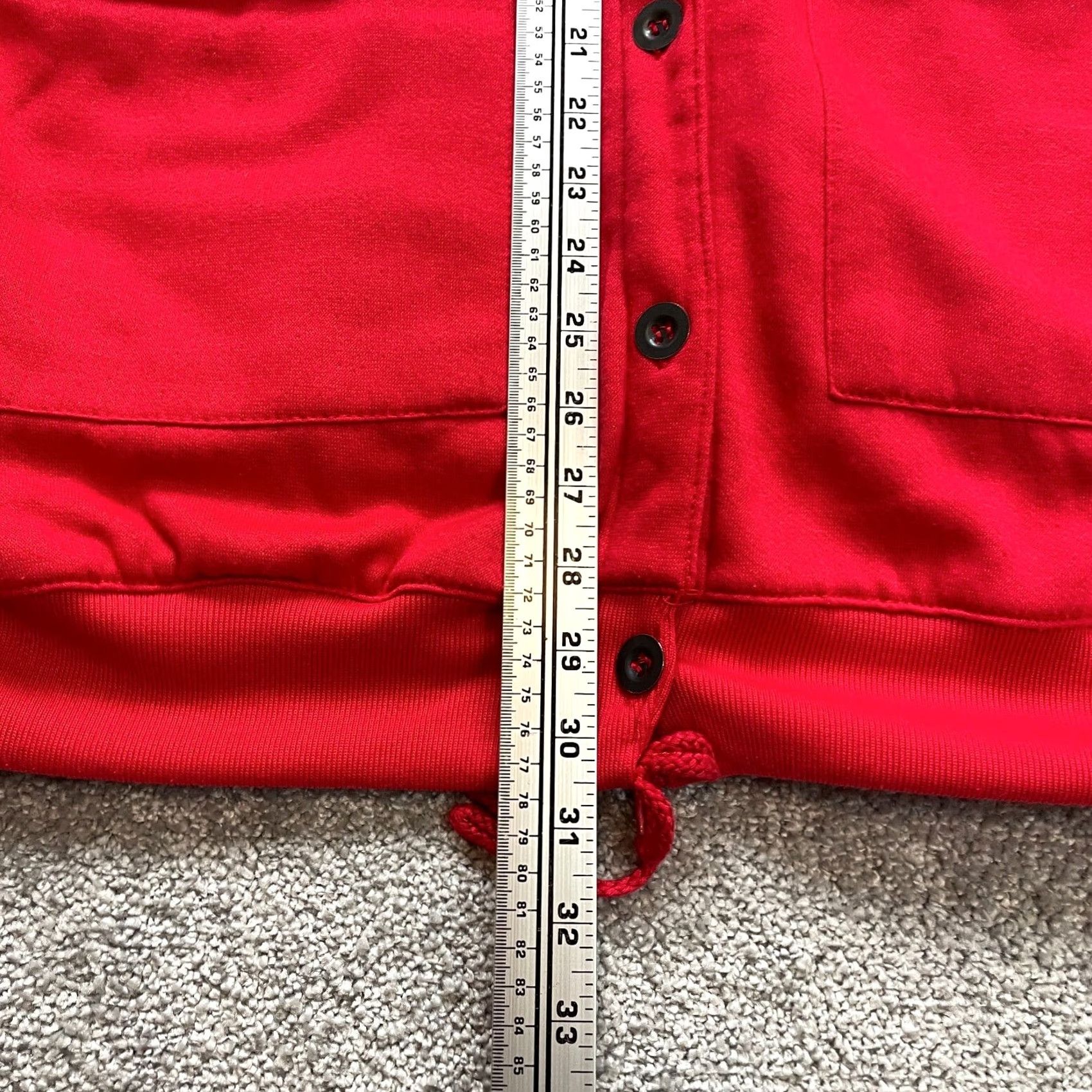 Vintage VINTAGE Current Seen Jacket Womens One Size Red Collared Button Up Pockets Size ONE SIZE - 3 Thumbnail